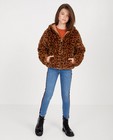 Manteau réversible brun - imprimé léopard - JBC