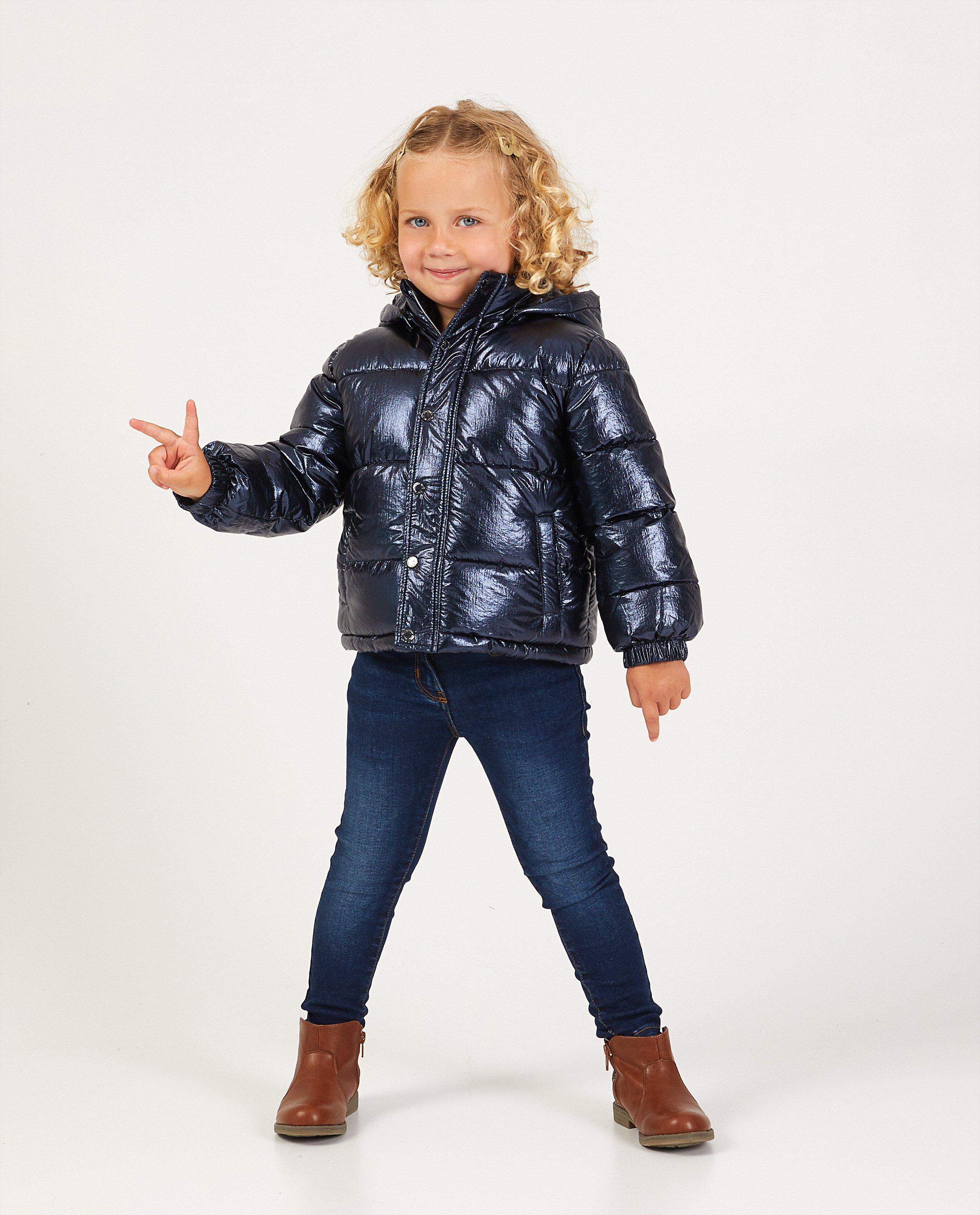 Manteau bleu en fausse fourrure - avec polaire - JBC
