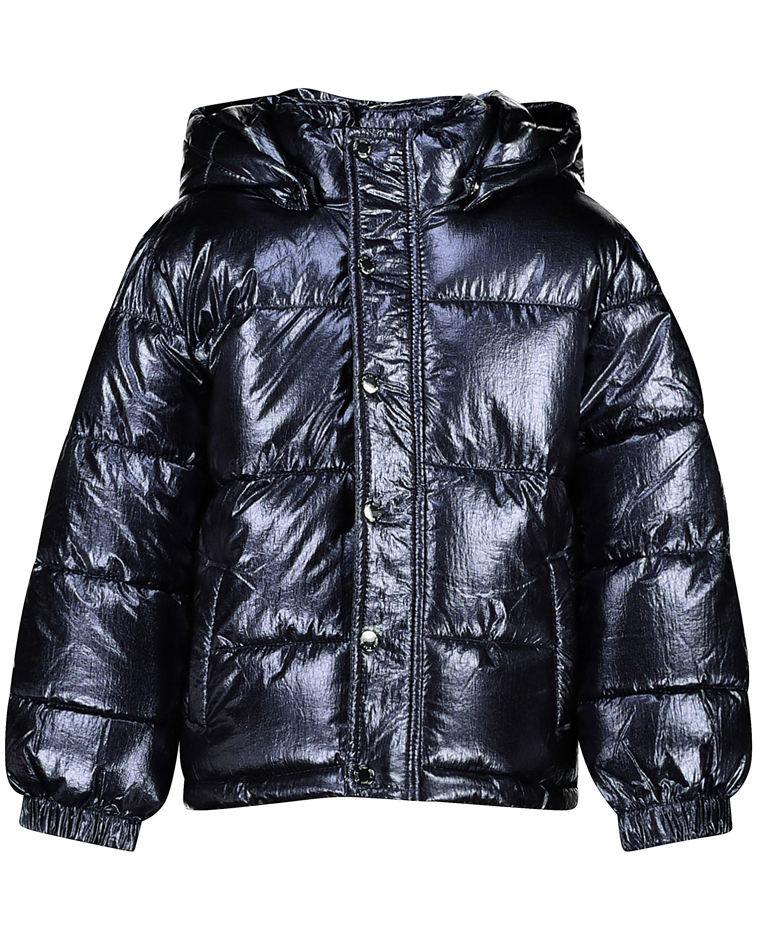 Doudounes - Manteau bleu en fausse fourrure