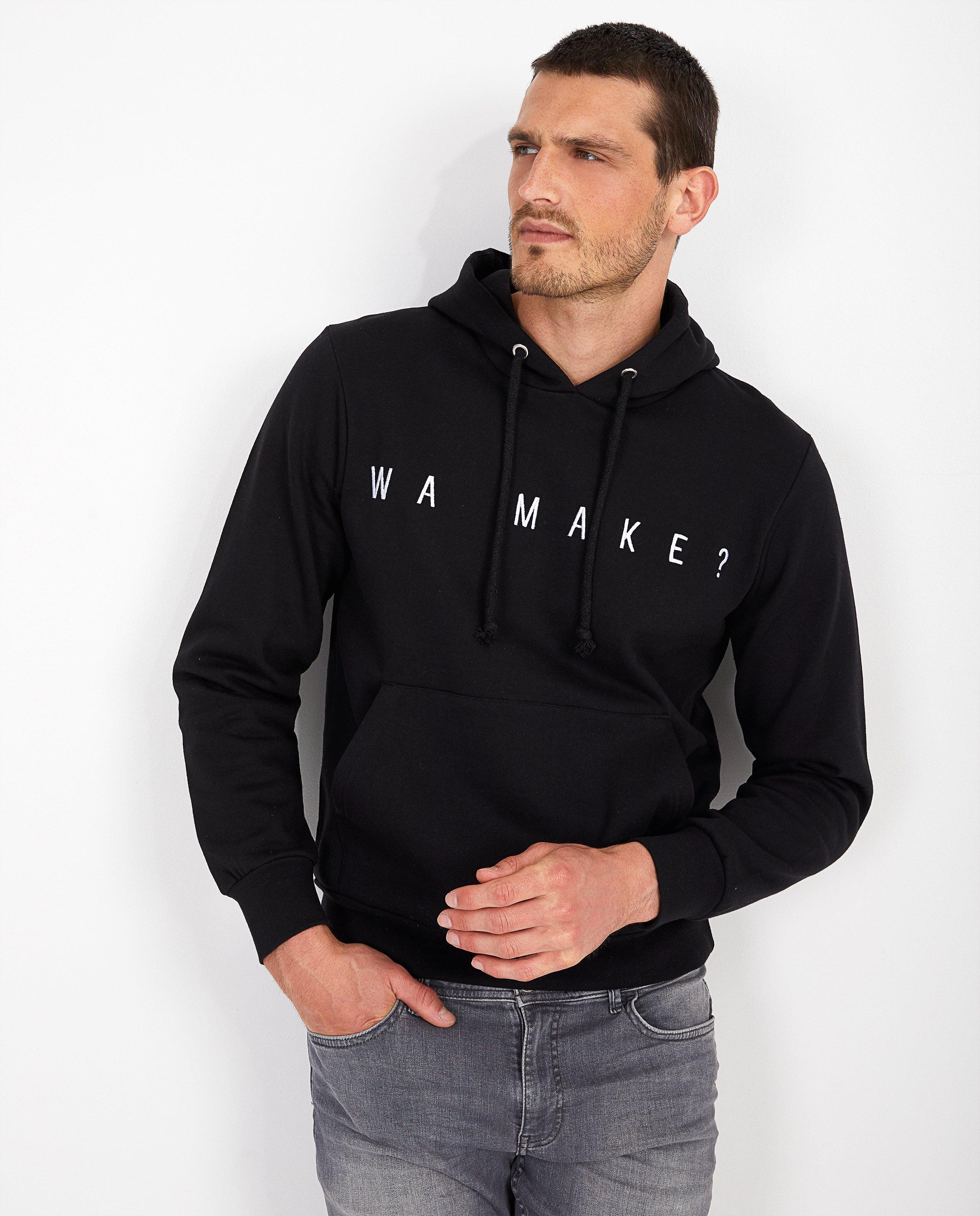 Hoodie noir unisexe Genkse Shtijl - à inscription - Genkse Shtijl