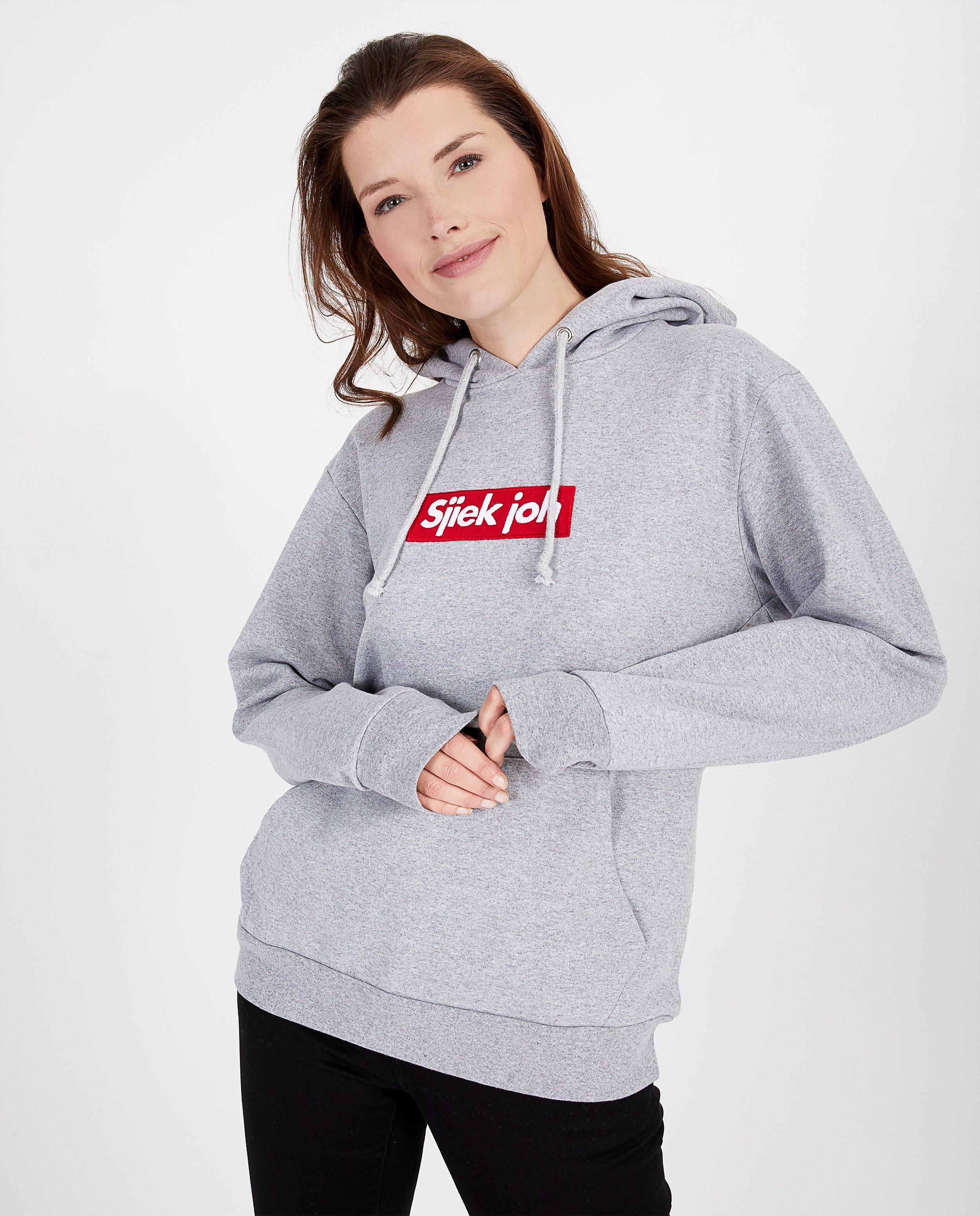 Hoodie gris unisexe Genkse Shtijl - à inscription - Genkse Shtijl