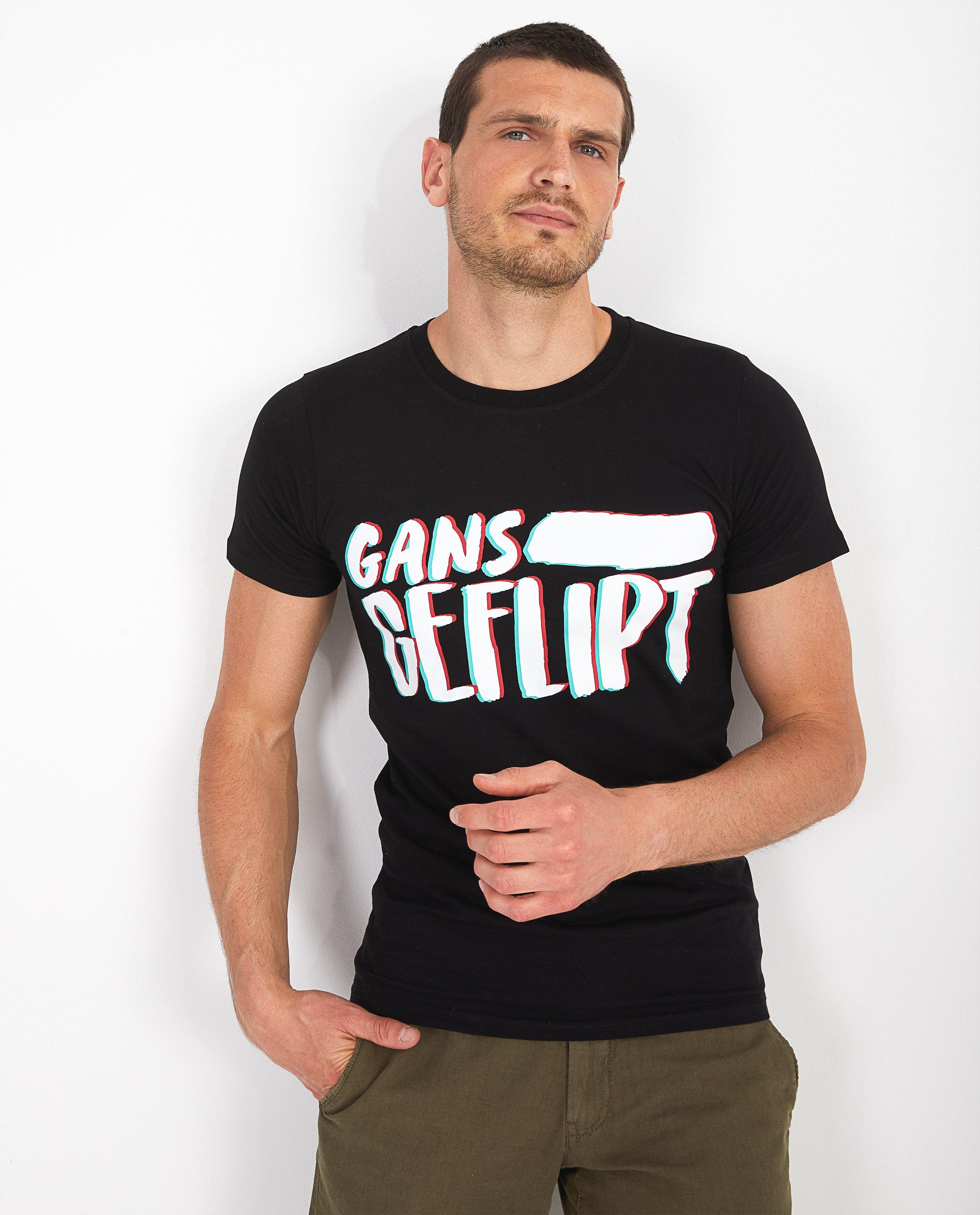T-shirts - Zwart unisex T-shirt Genkse Shtijl