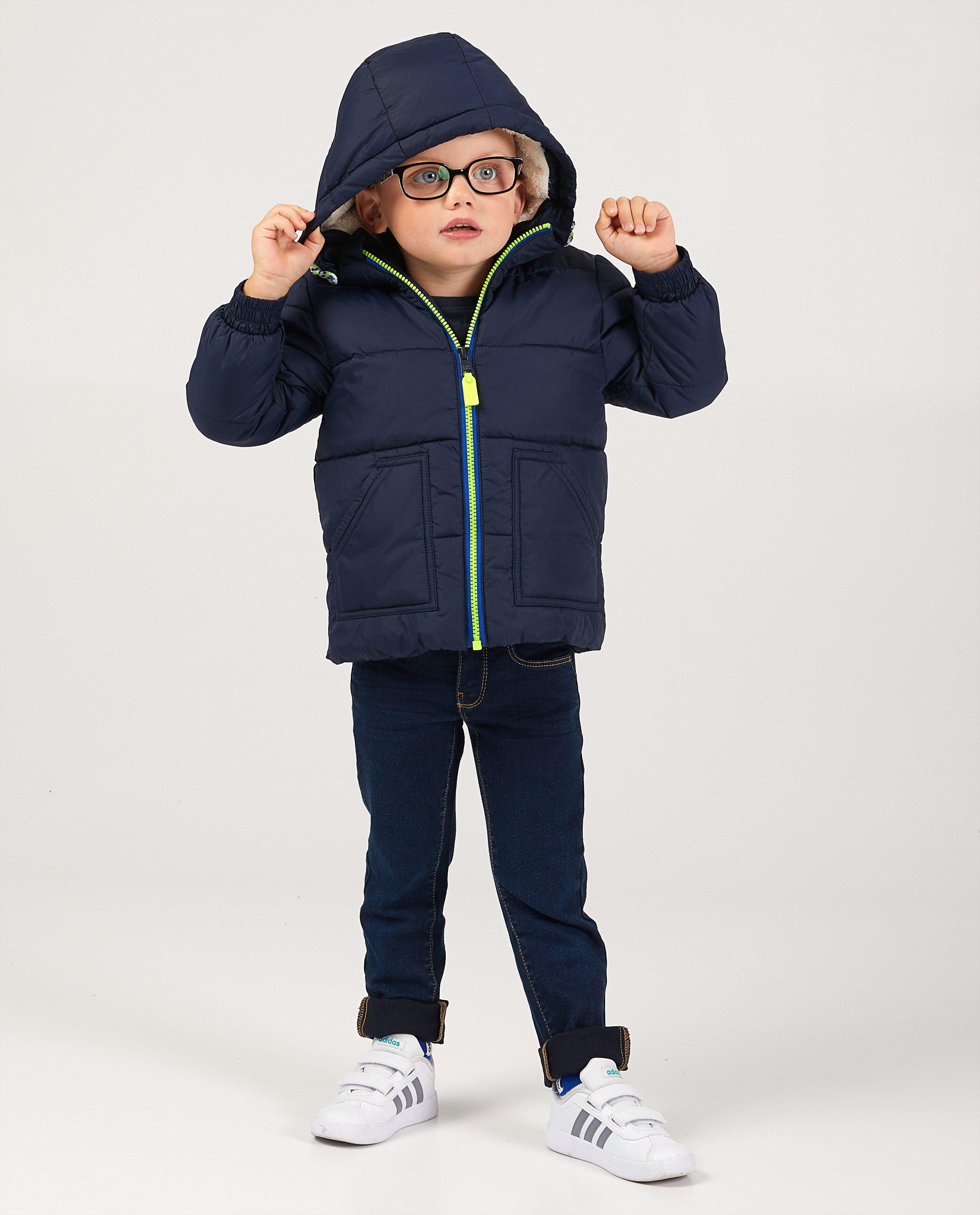 Manteau d'hiver blanc avec détail fluo - imperméable - JBC