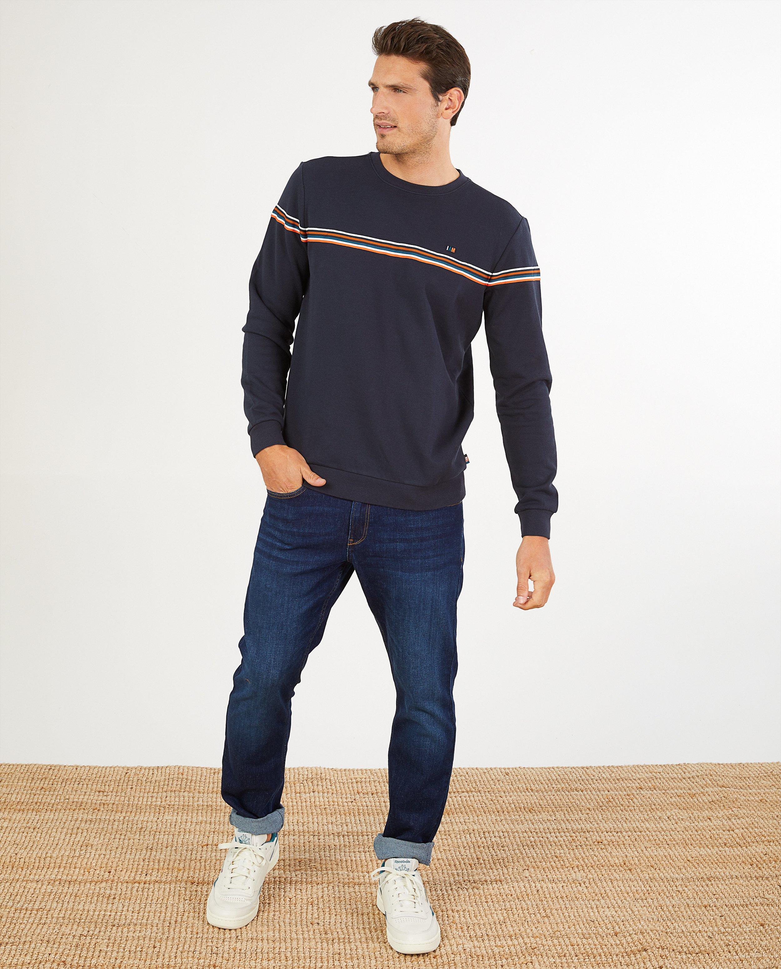 Blauwe sweater van biokatoen I AM - milieubewust - I AM