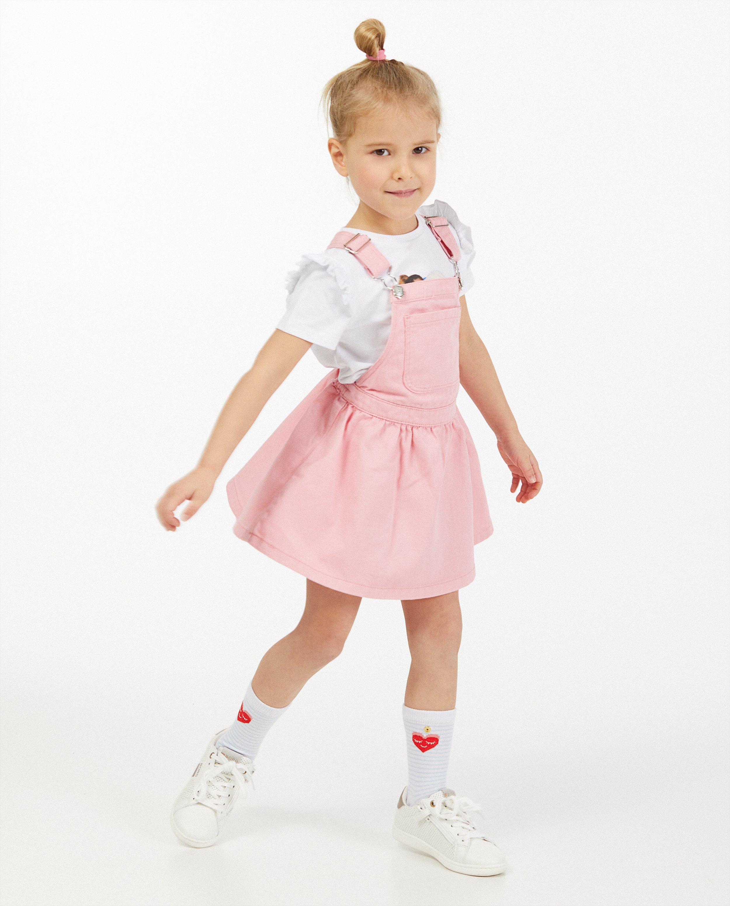 Robe-salopette rose Samson - en rose fluo - Fred & Samson