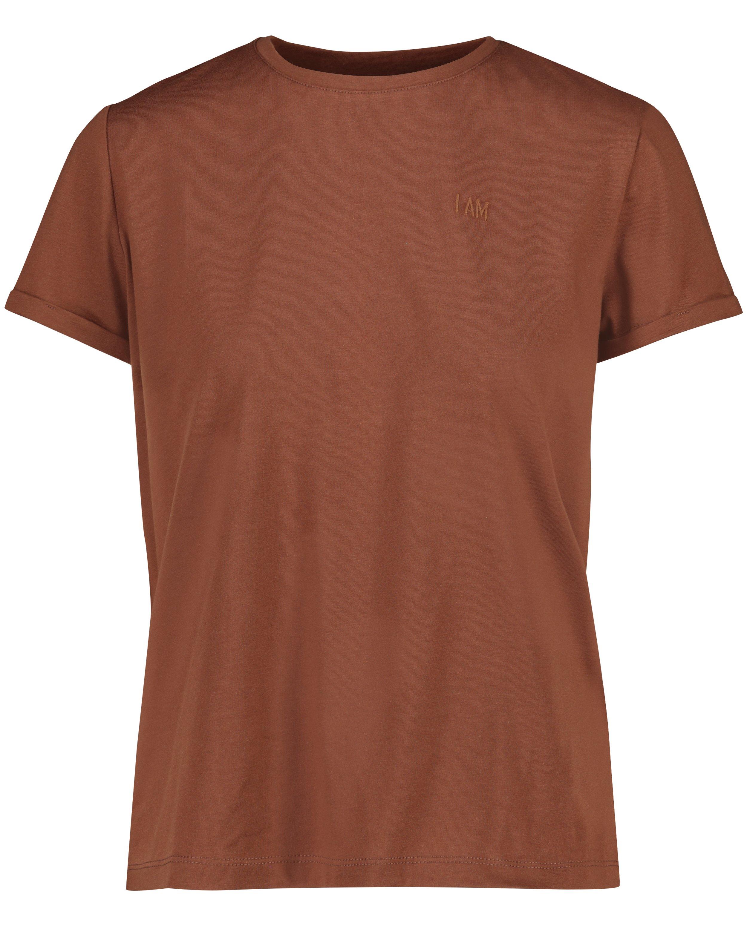 T-shirt van gerecycleerd polyester I AM - Product Detail - bruin - afbeelding nummer 5