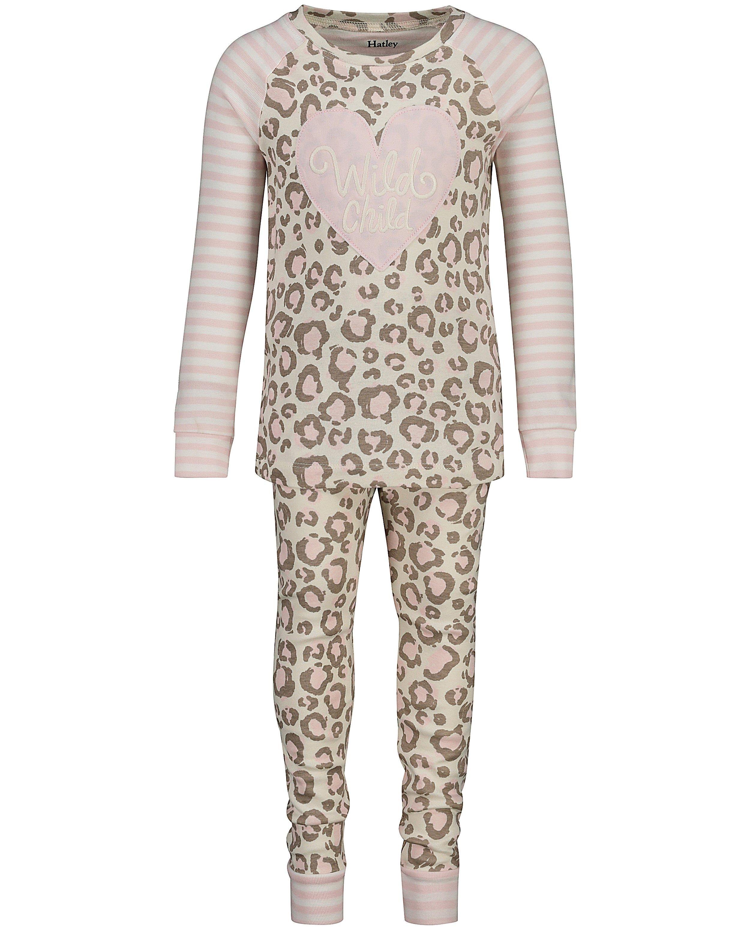 Pyjama met luipaardprint Hatley - en hart - Hatley