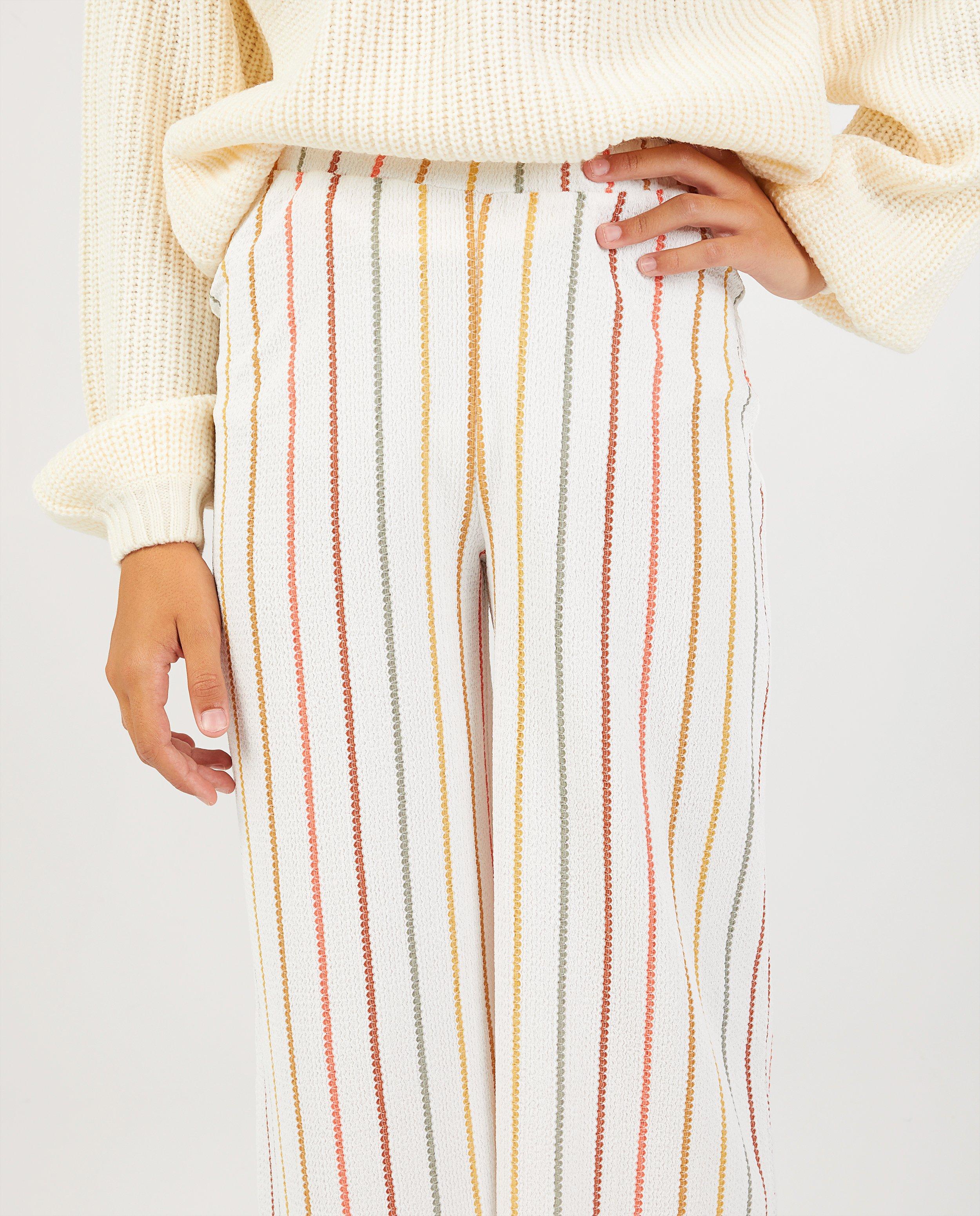 Witte broek met strepen - Product Detail - meerkleurig - afbeelding nummer 4