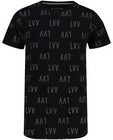 Zwart T-shirt met opschrift Levv - allover - Levv