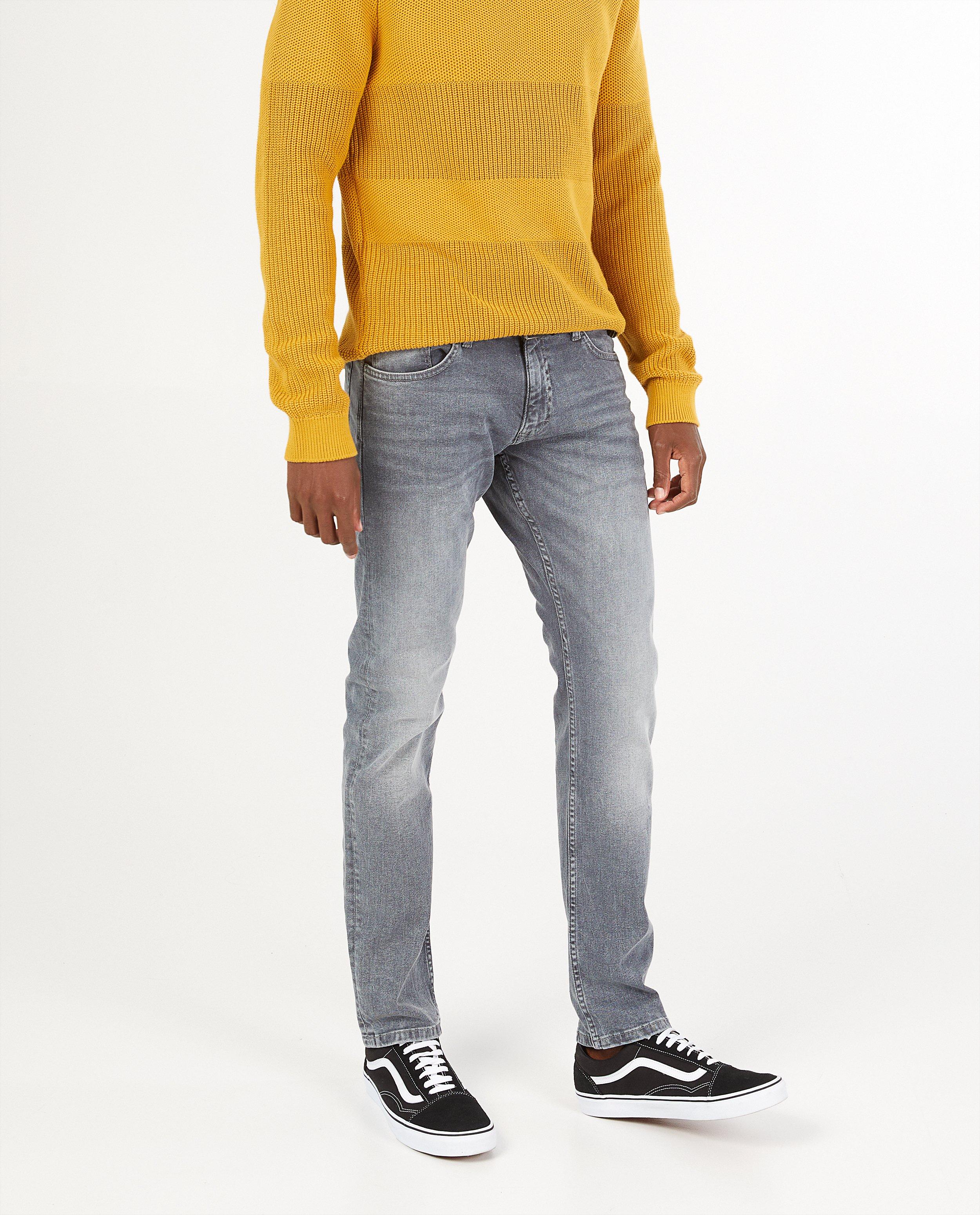 Jeans - Grijze jeans, slim fit