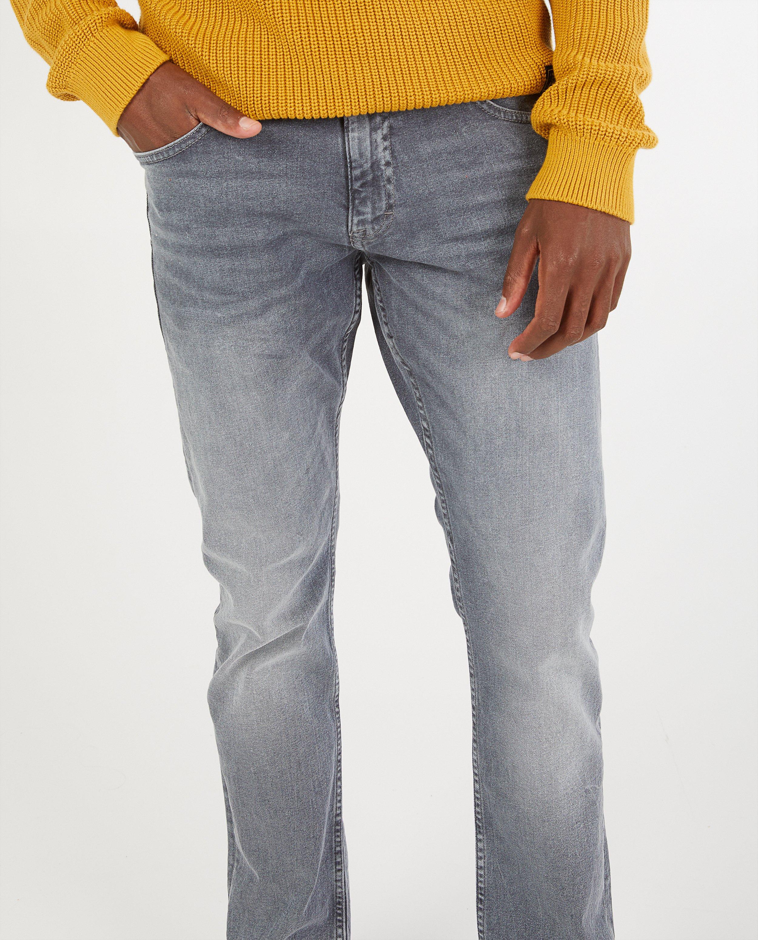 Jeans - Grijze jeans, slim fit