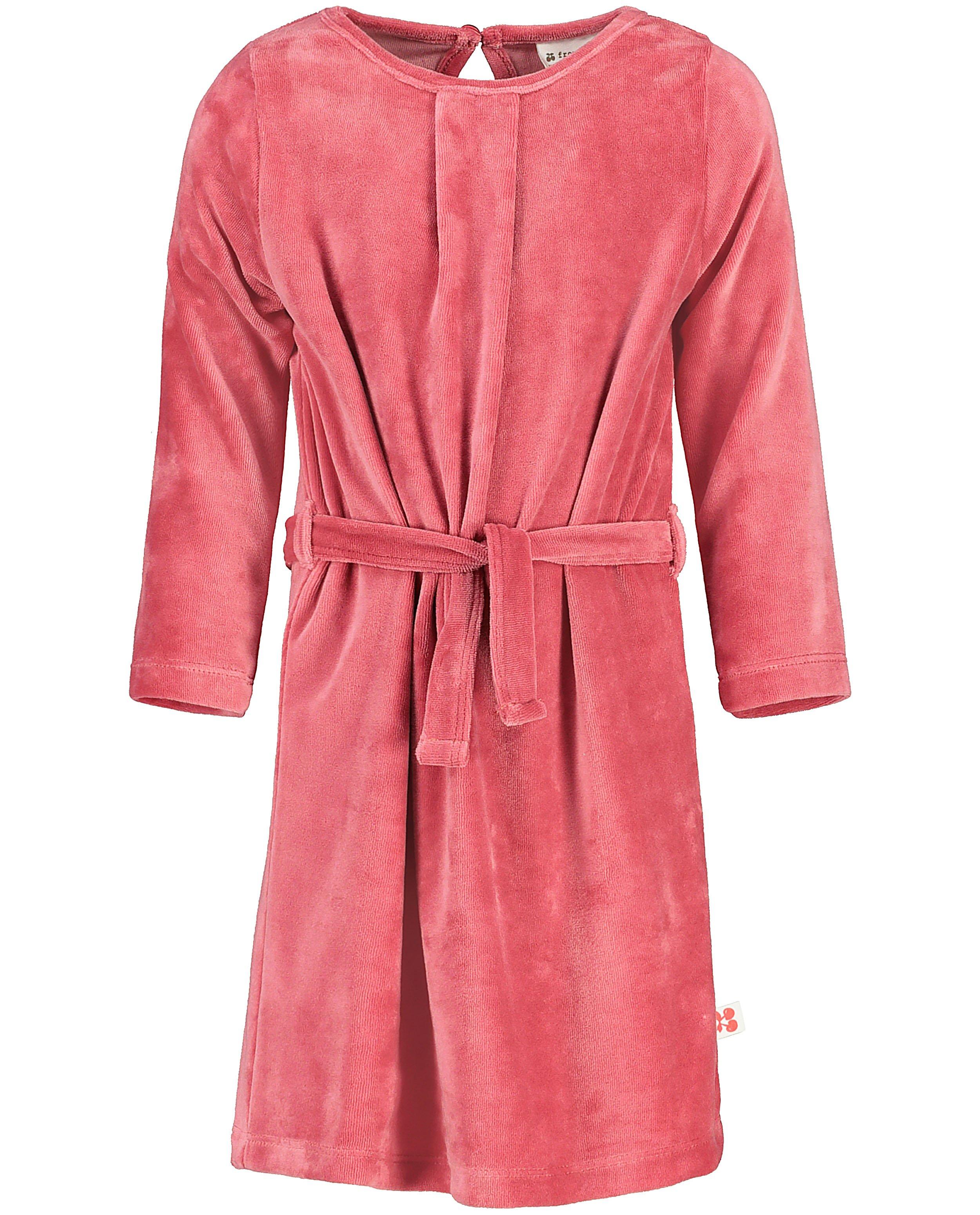 Robe rose en velours Froy & Dind - unie - Froy en Dind