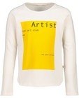 Off-white longsleeve Your Wishes - met print - Your Wishes