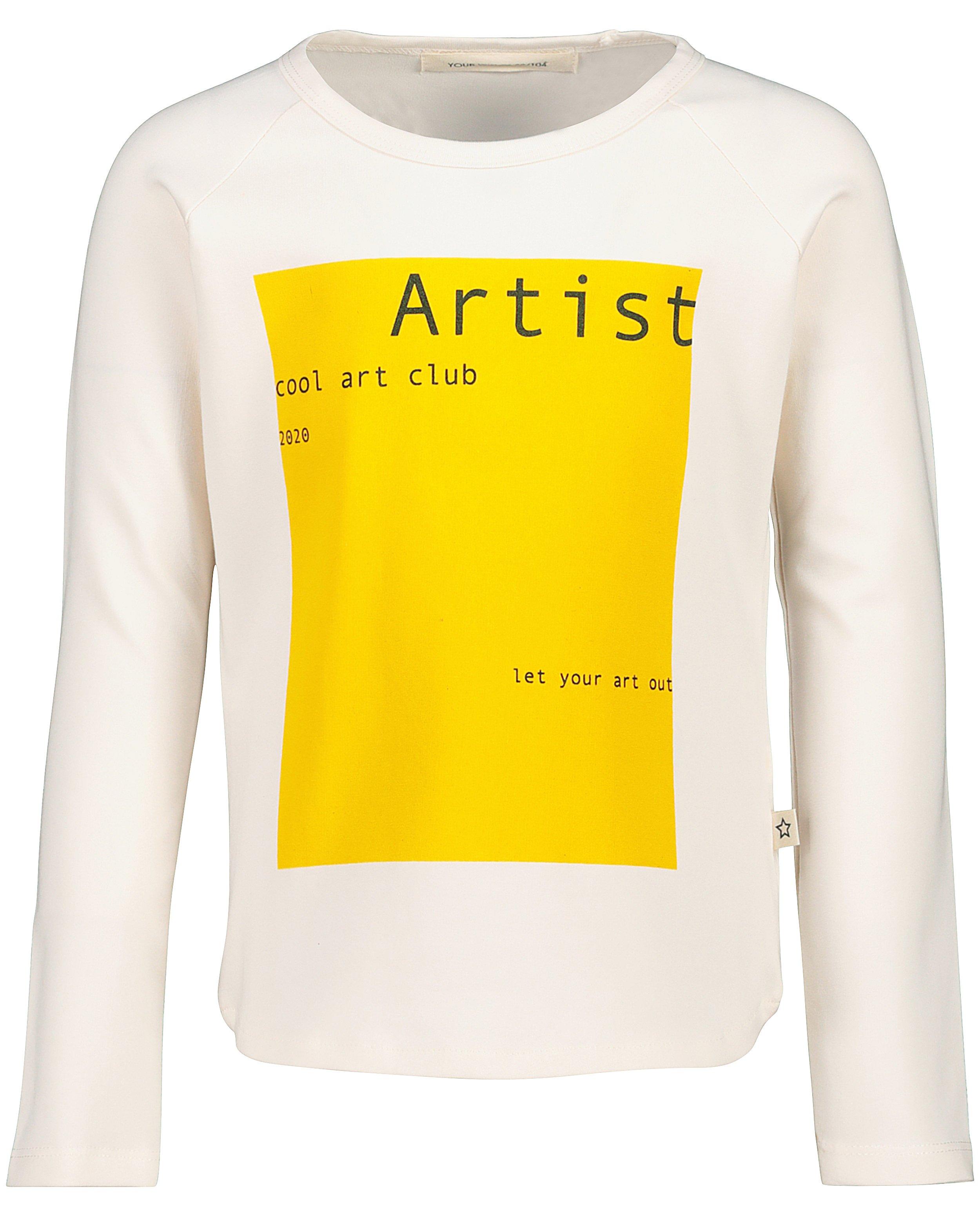 Off-white longsleeve Your Wishes - met print - Your Wishes