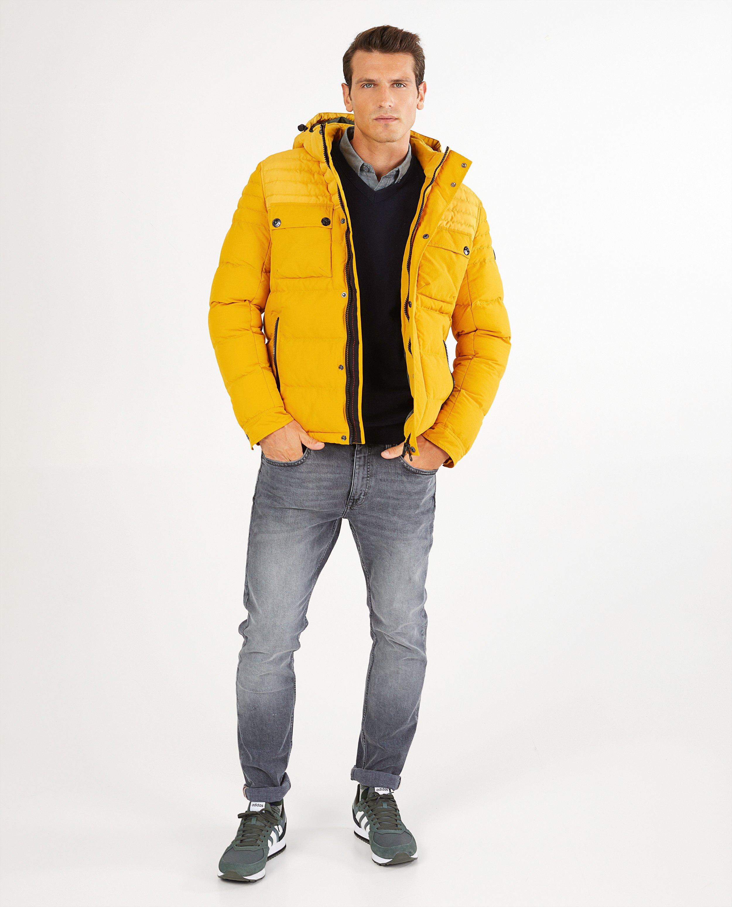 Okergele winterjas s.Oliver - met afritsbare capuchon - S. Oliver
