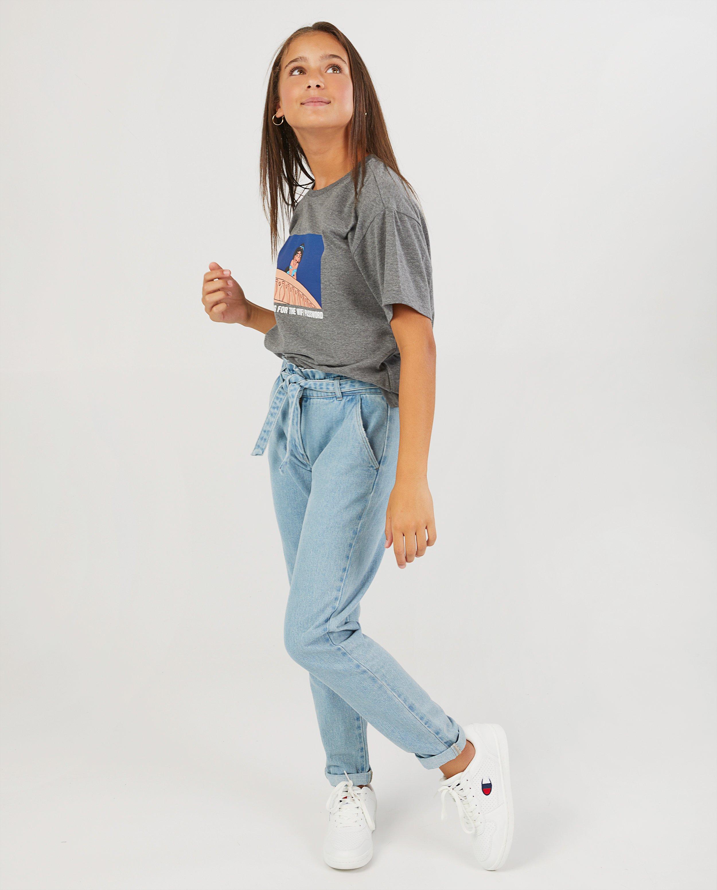 T-shirt Disney gris en coton bio - avec imprimé - Groggy