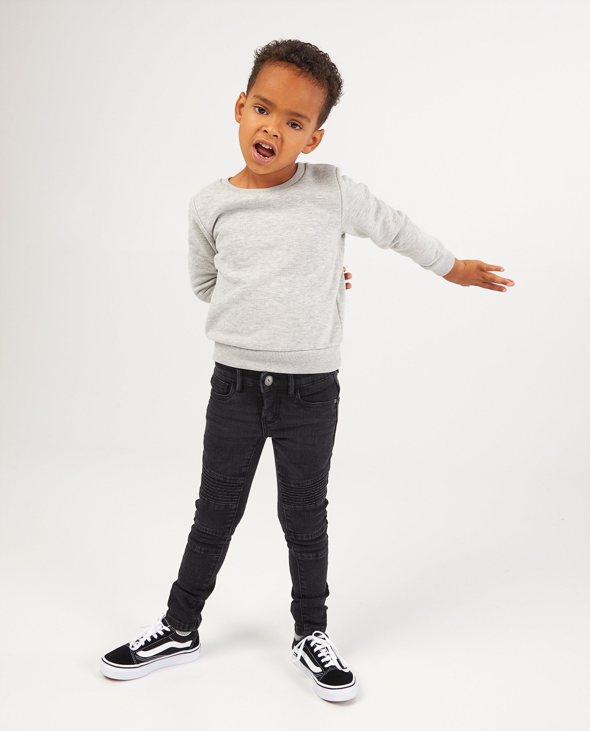 Superskinny noir Noah, 2-7 ans - stretch - Kidz Nation