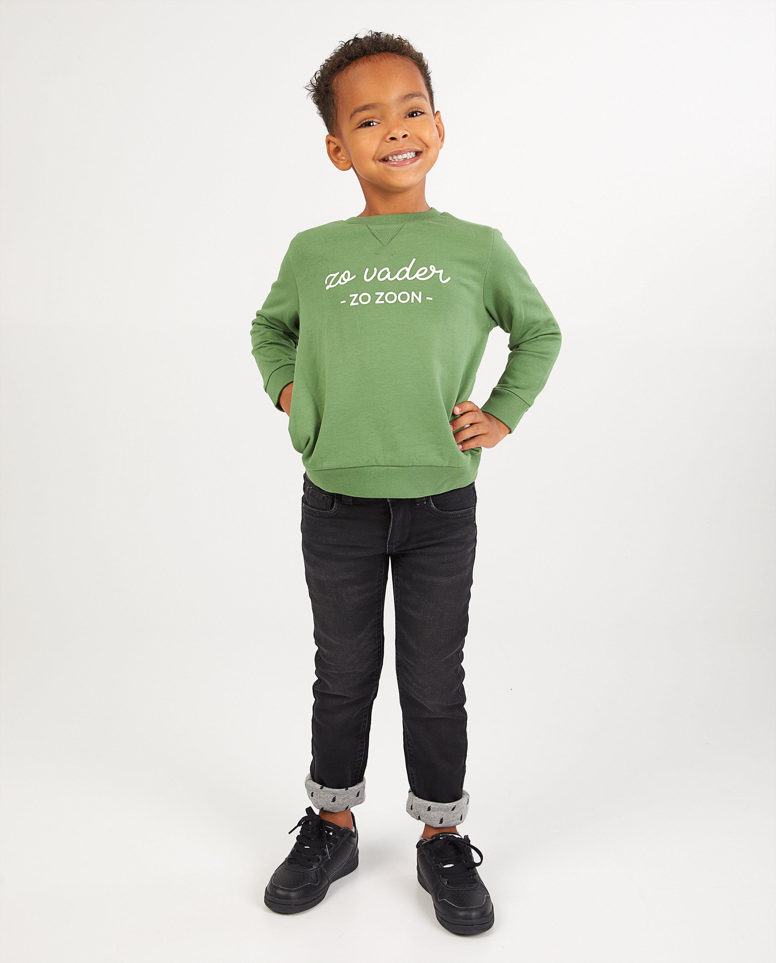 Zwarte slim jeans Simon, 2-7 jaar - stretch - Kidz Nation