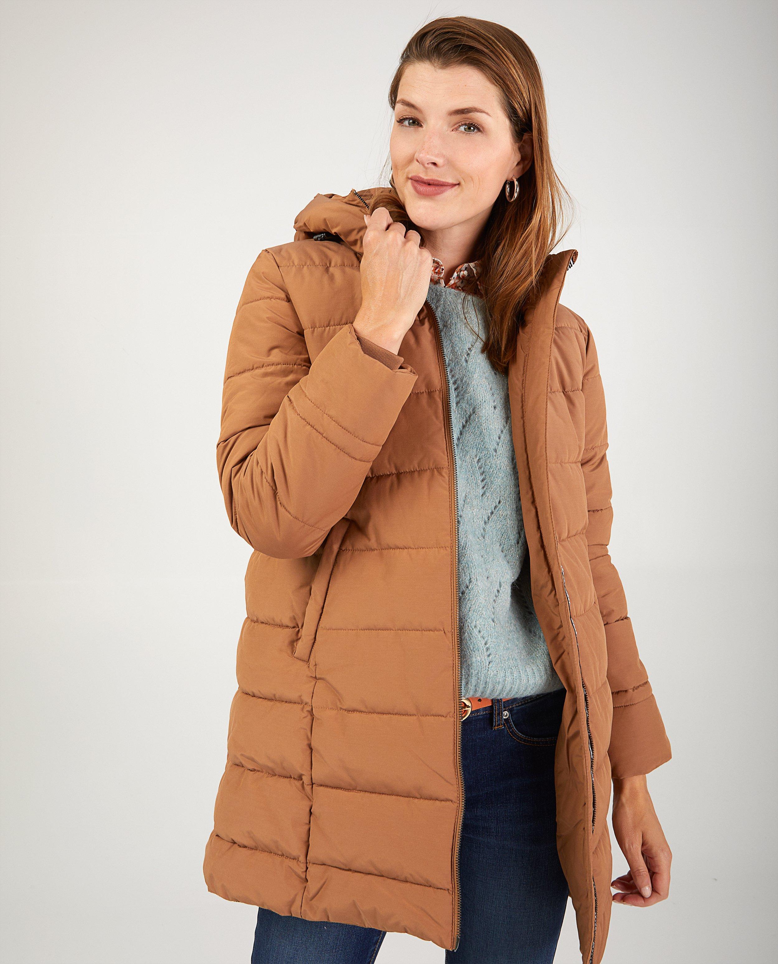 Kaki winterjas met padding - Product Detail - lichtbruin - afbeelding nummer 2