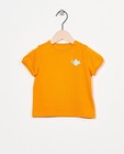 T-shirt orange en coton bio - avec un imprimé - Cuddles and Smiles
