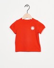 T-shirt rouge en coton bio - avec un imprimé - Cuddles and Smiles