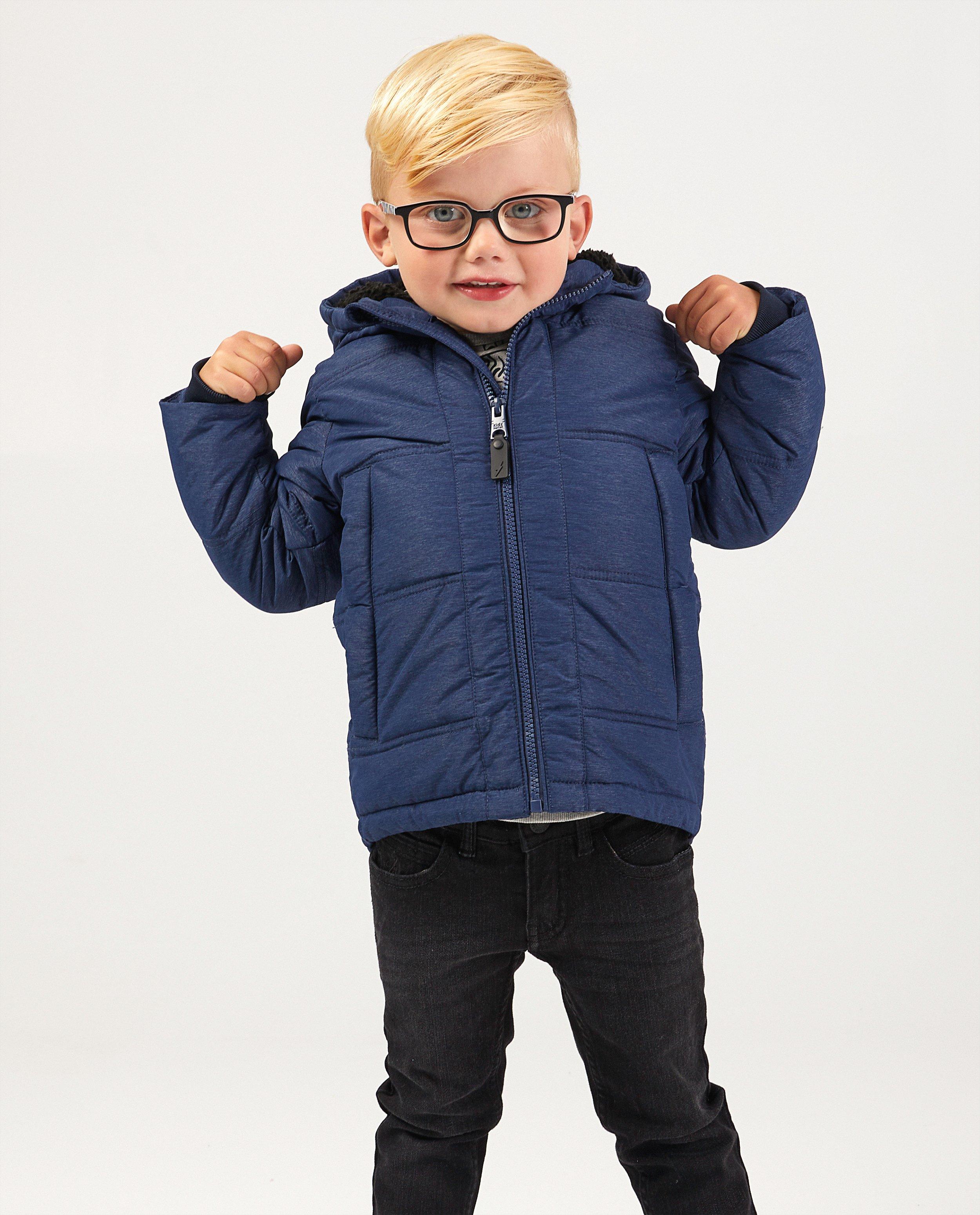 Blauwe winterjas met teddy-voering - Product Detail - blauw - afbeelding nummer 2