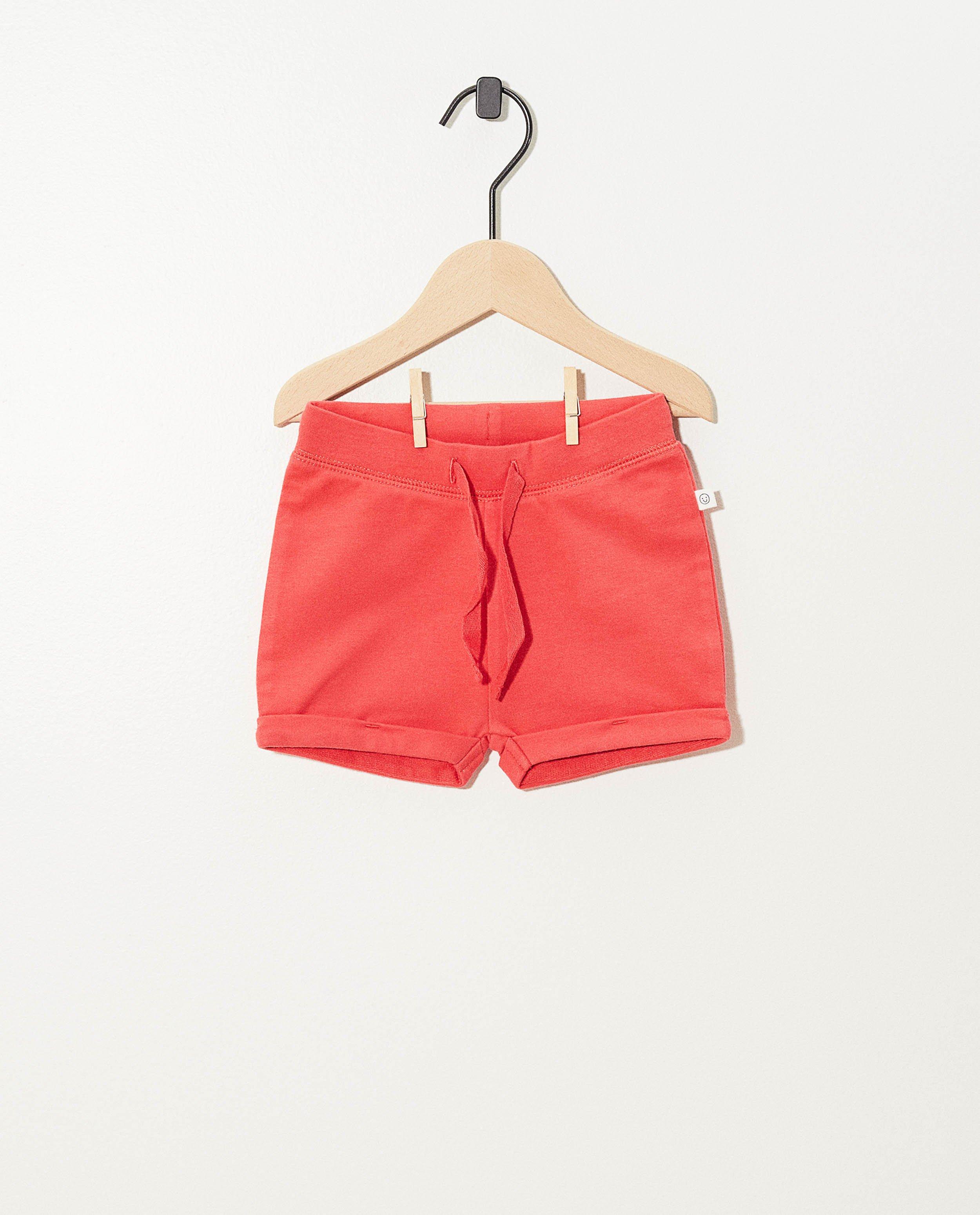 Roze shortje van biokatoen - stretch - Cuddles and Smiles
