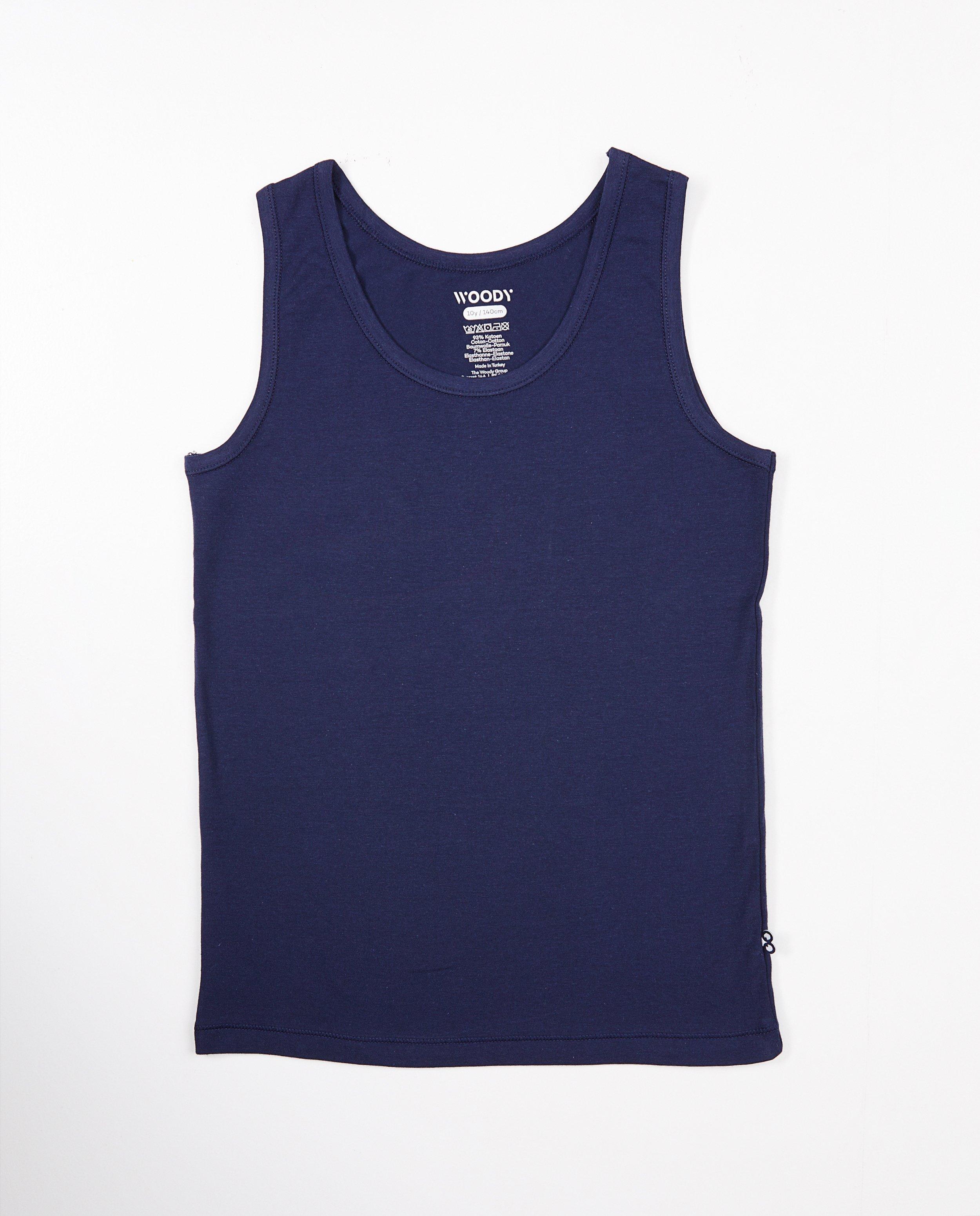 Blauw onderlijf, Woody 7-14 jaar - effen - Woody