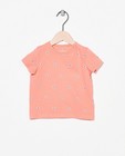 Oranje T-shirt van biokatoen - met print - Cuddles and Smiles