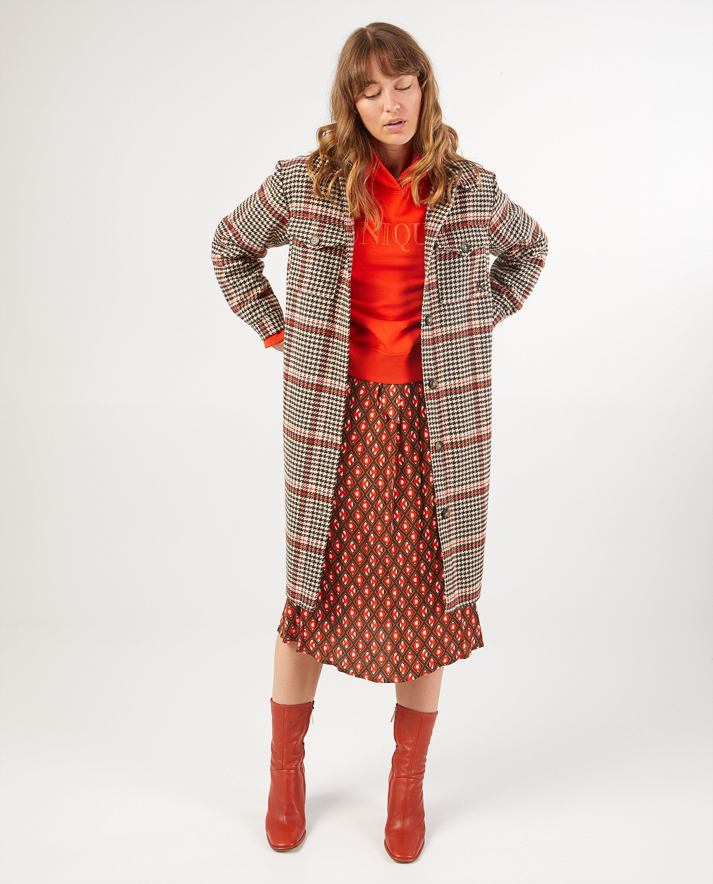 Manteau pied-de-poule Karen Damen - intégral - Karen Damen