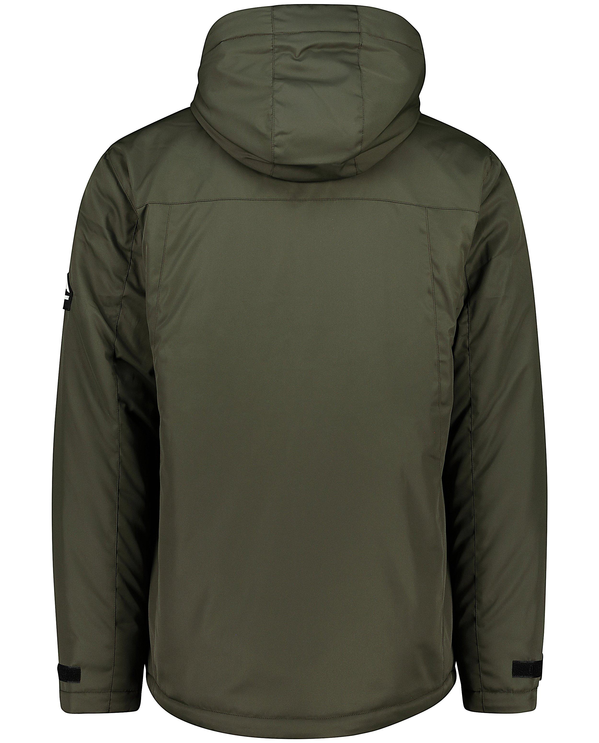 Manteau d'hiver kaki-noir avec polaire - D&eacute;tails du produit - khaki - image num&eacute;ro 6