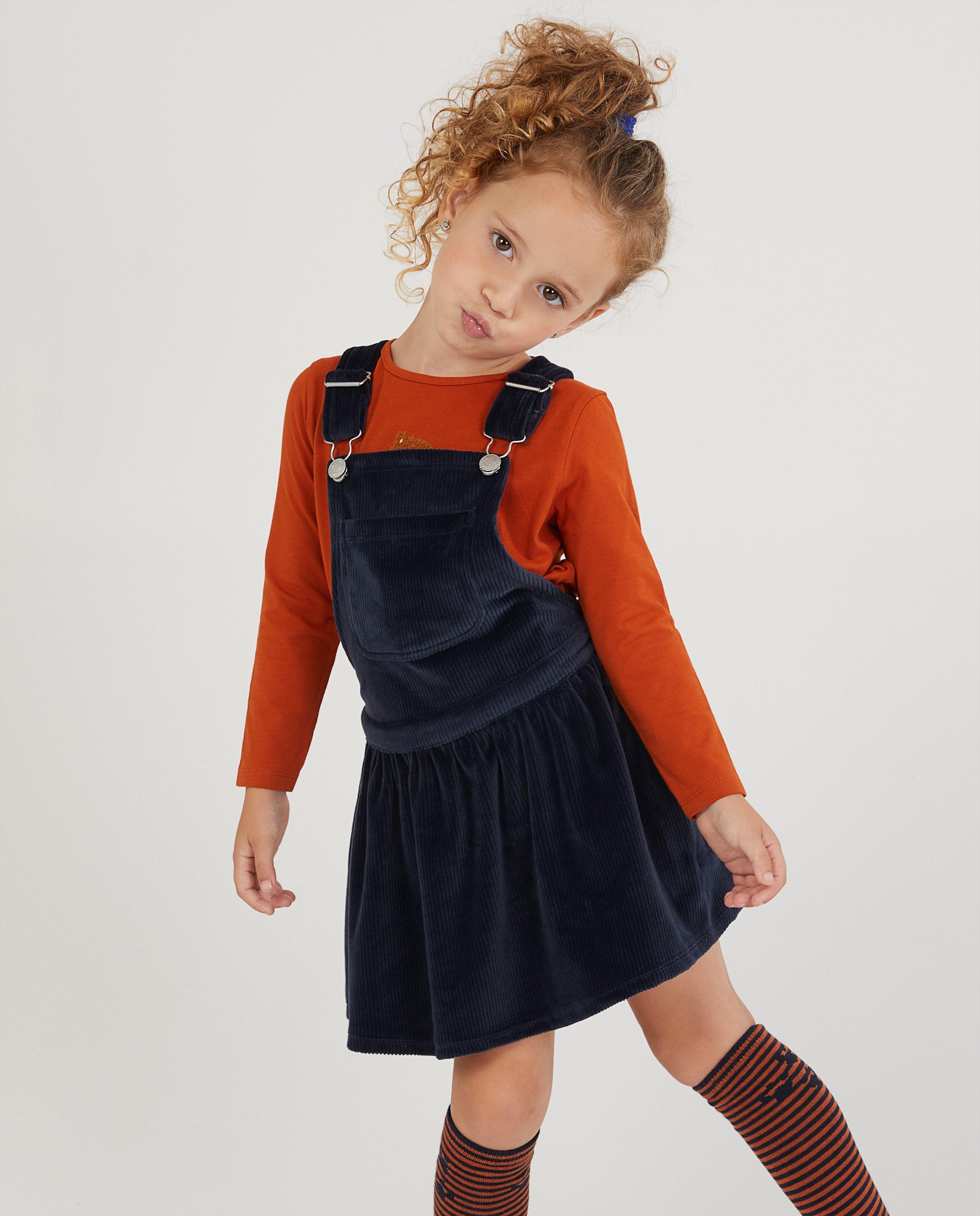 Robes - Robe-salopette bleu foncé