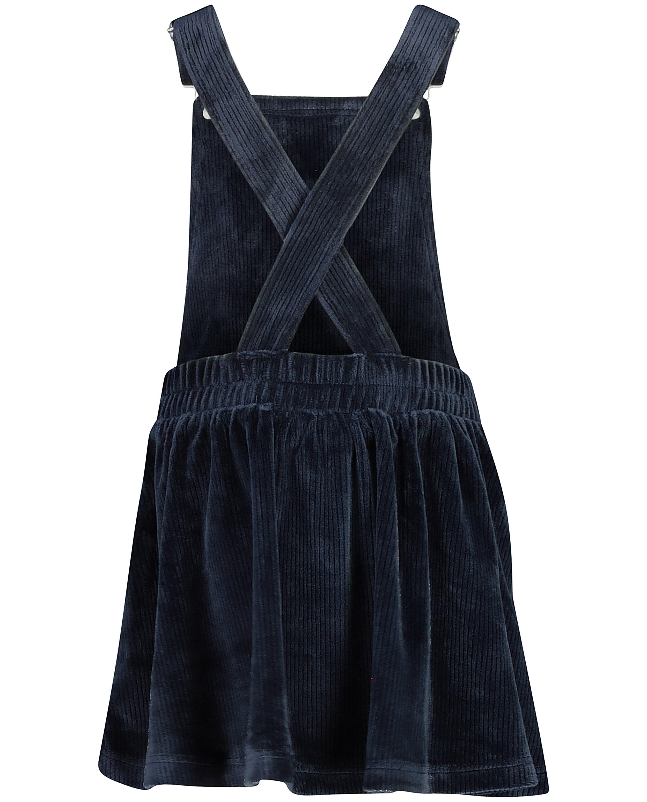 Robes - Robe-salopette bleu foncé