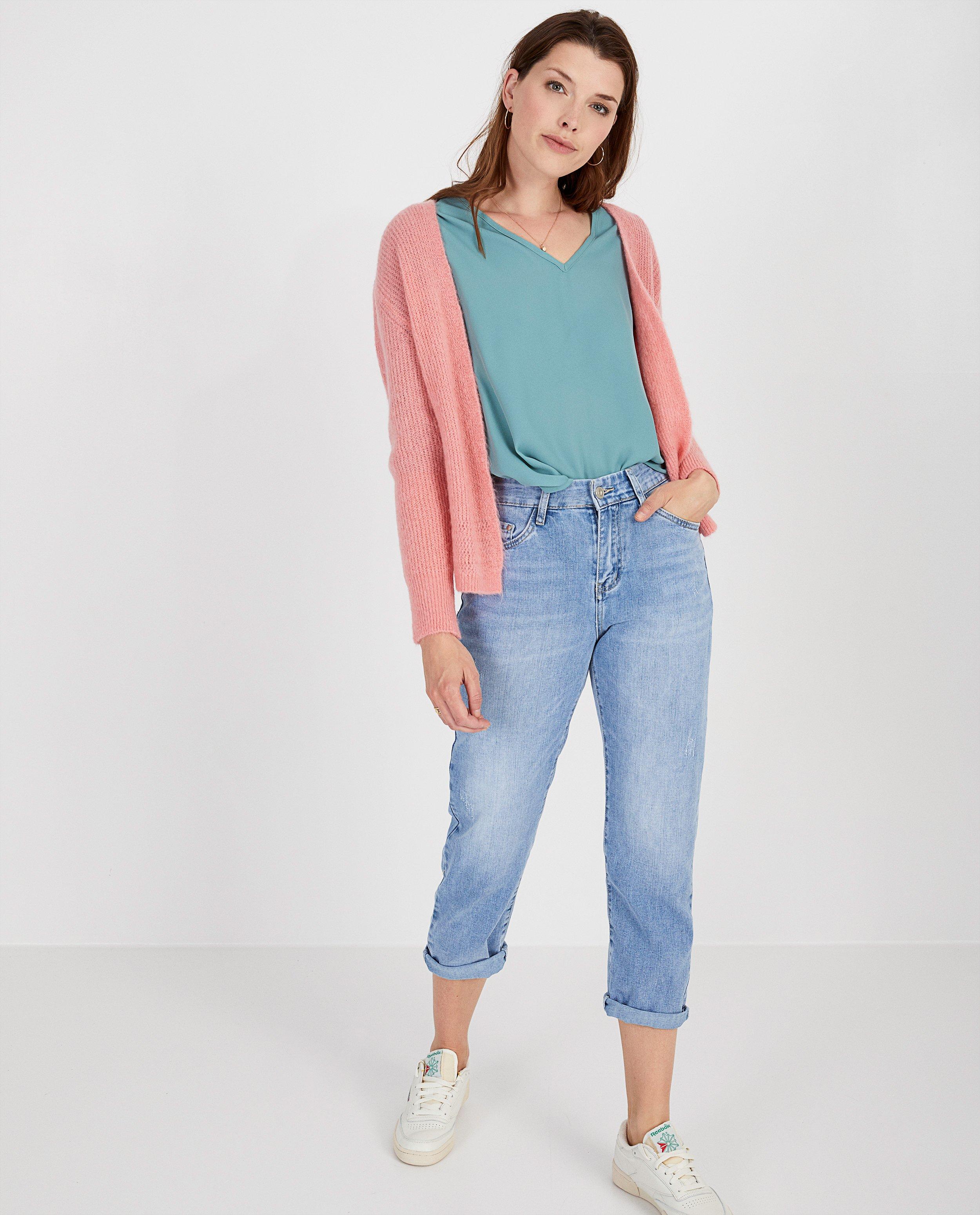 Jeans bleu destroyed Ella Italia - effet délavé - Ella Italia