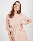 Kleedjes - Roze jurk met lederlook Ella Italia