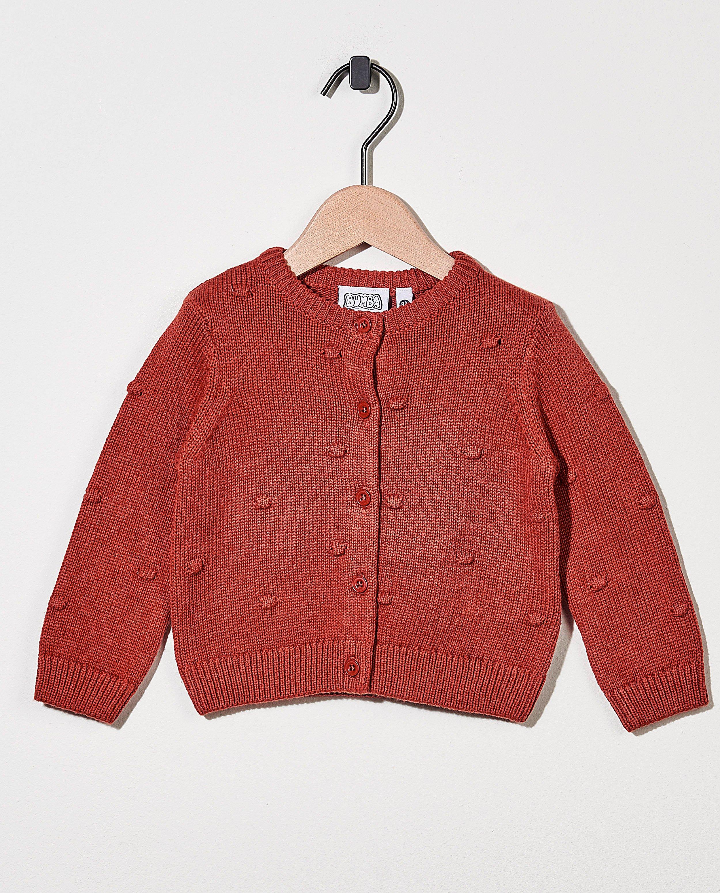 Cardigan rouille Bumba - avec relief - Bumba