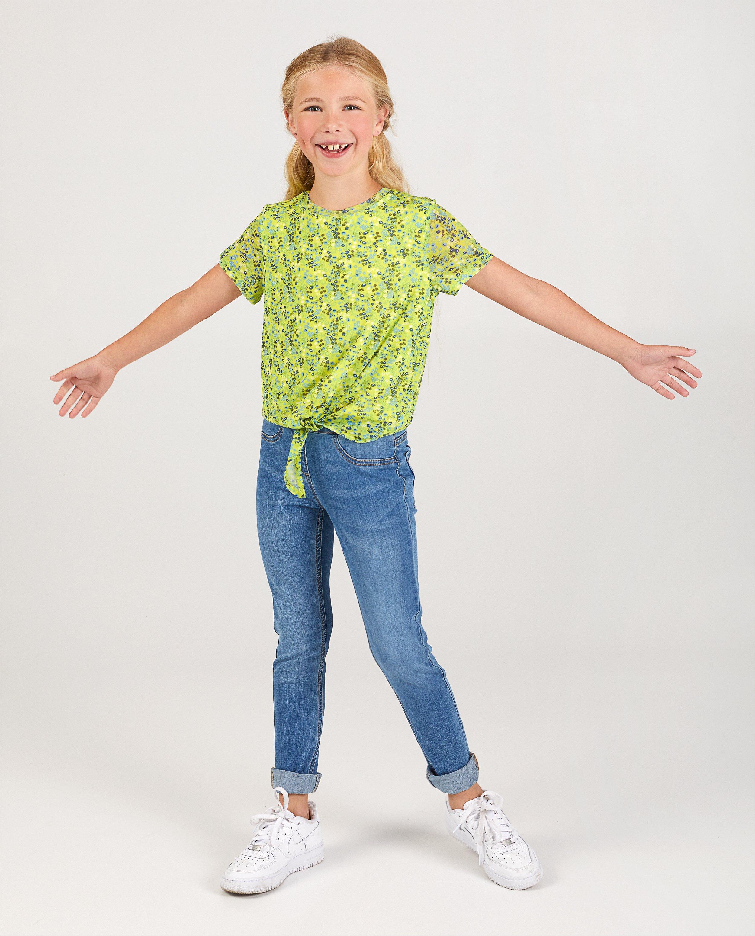 T-shirt met bloemenprint Nachtwacht - allover - Nachtwacht