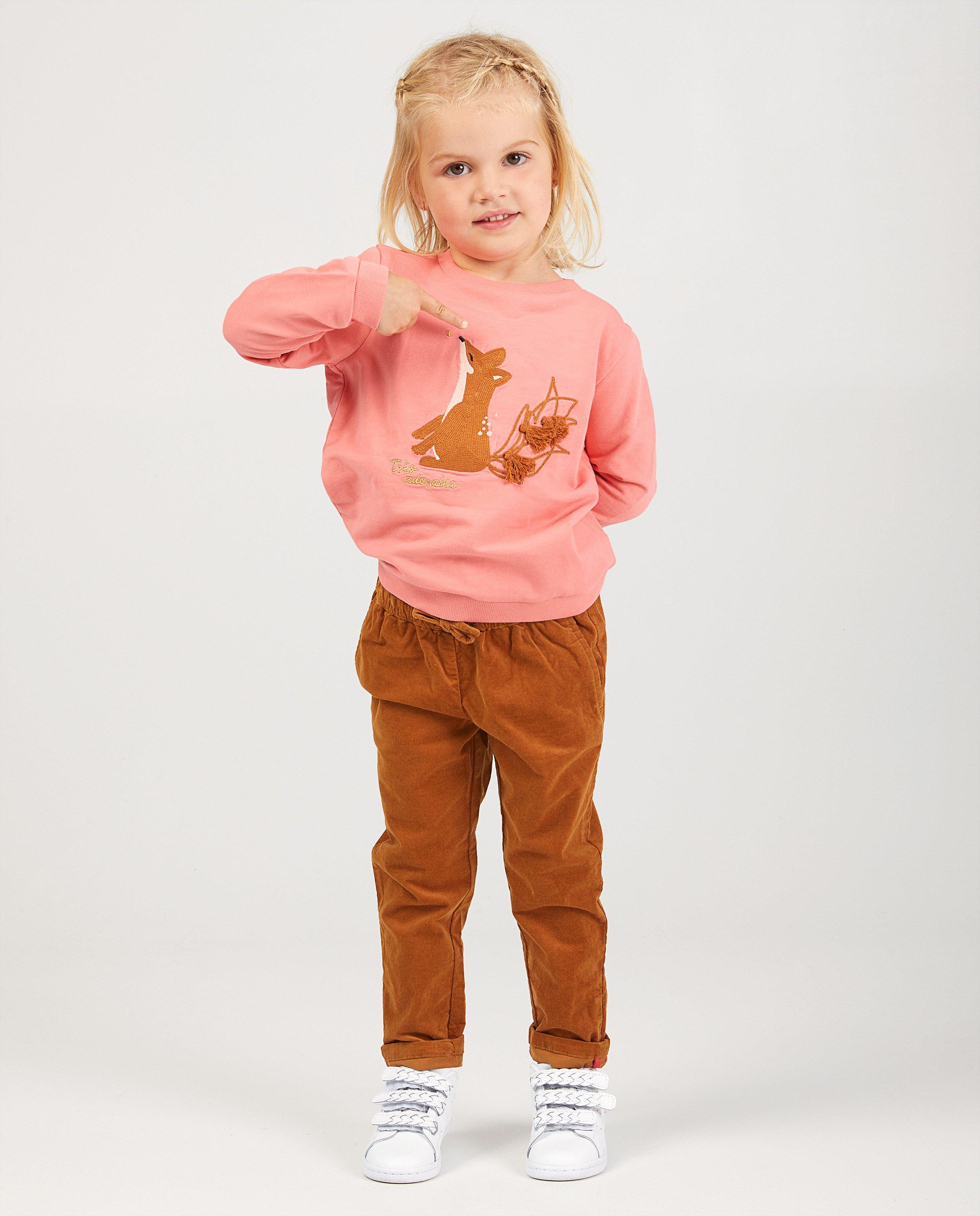 Sweat rose en coton bio - à imprimé - Milla Star