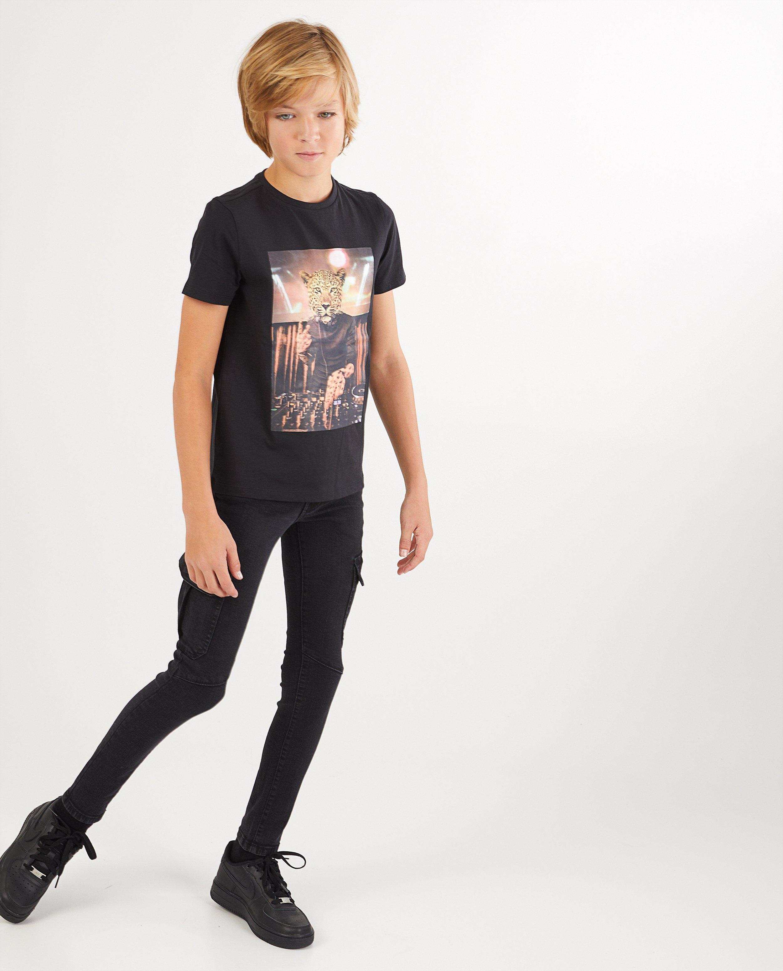 Jeans skinny noir Joey - avec poches latérales - Fish & Chips