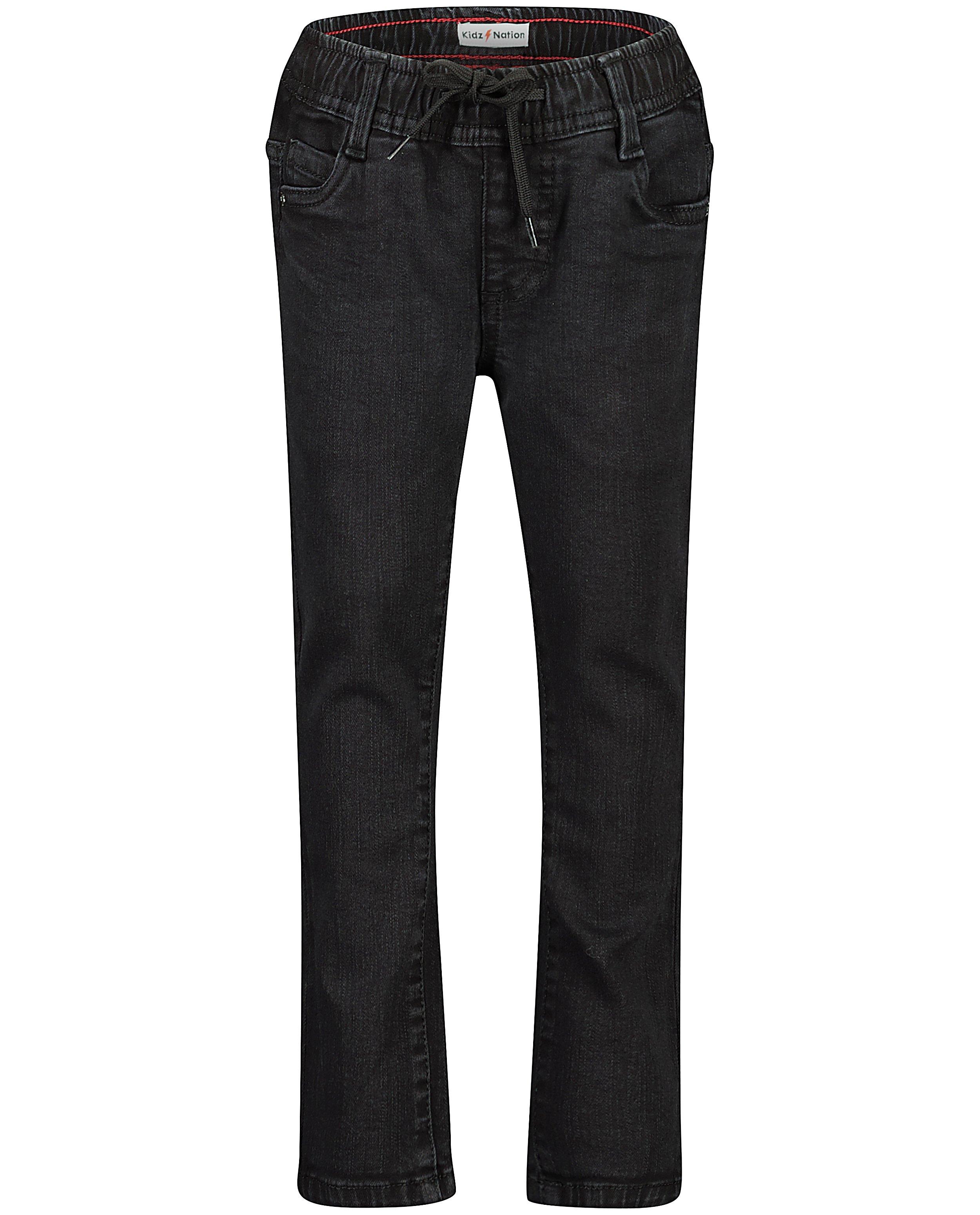Zwarte slim jeans Simon - stretch - Kidz Nation
