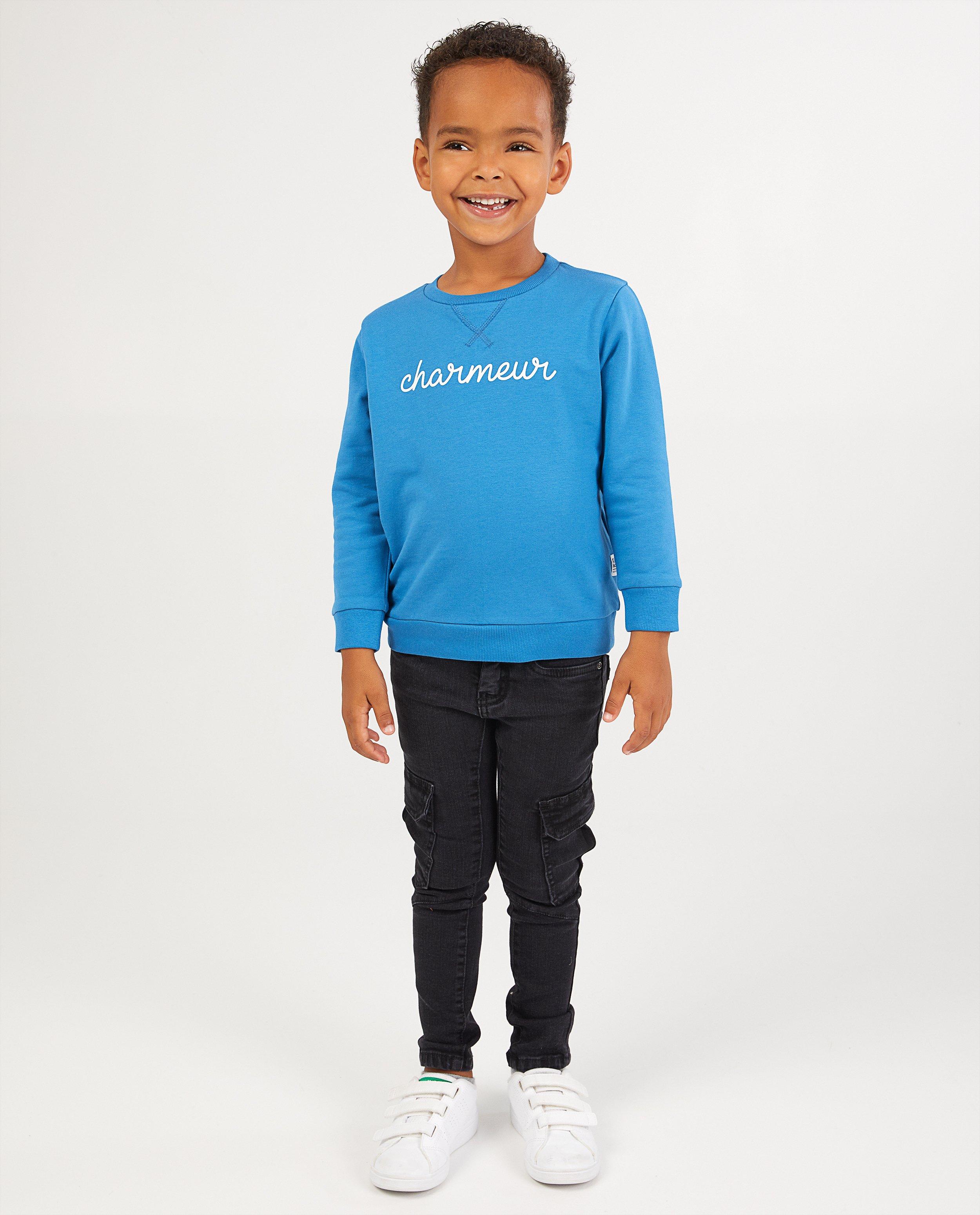 Zwarte skinny jeans Joey - met zijzakken - Kidz Nation