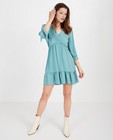 Blauwgroene jurk Ella Italia - effen - Ella Italia