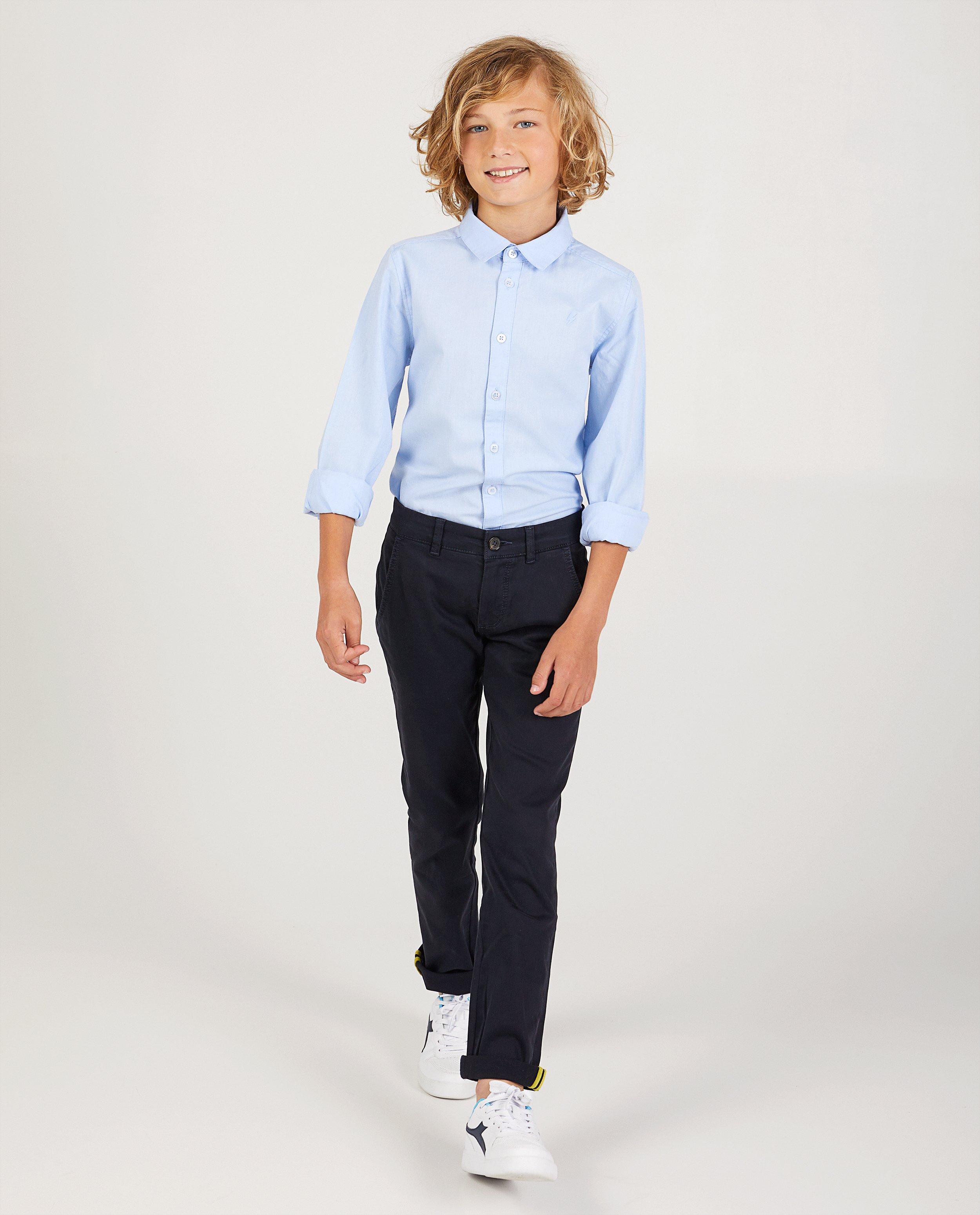 Chemise bleu clair - unie - Fish & Chips
