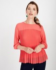 Hemden - Roze plisséblouse Ella Italia