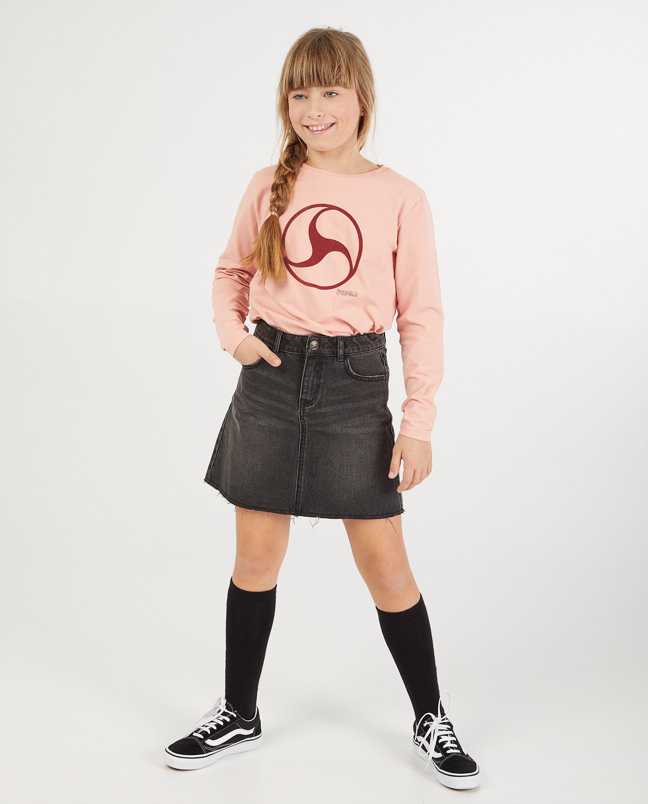 Roze longsleeve Nachtwacht - met print - Nachtwacht