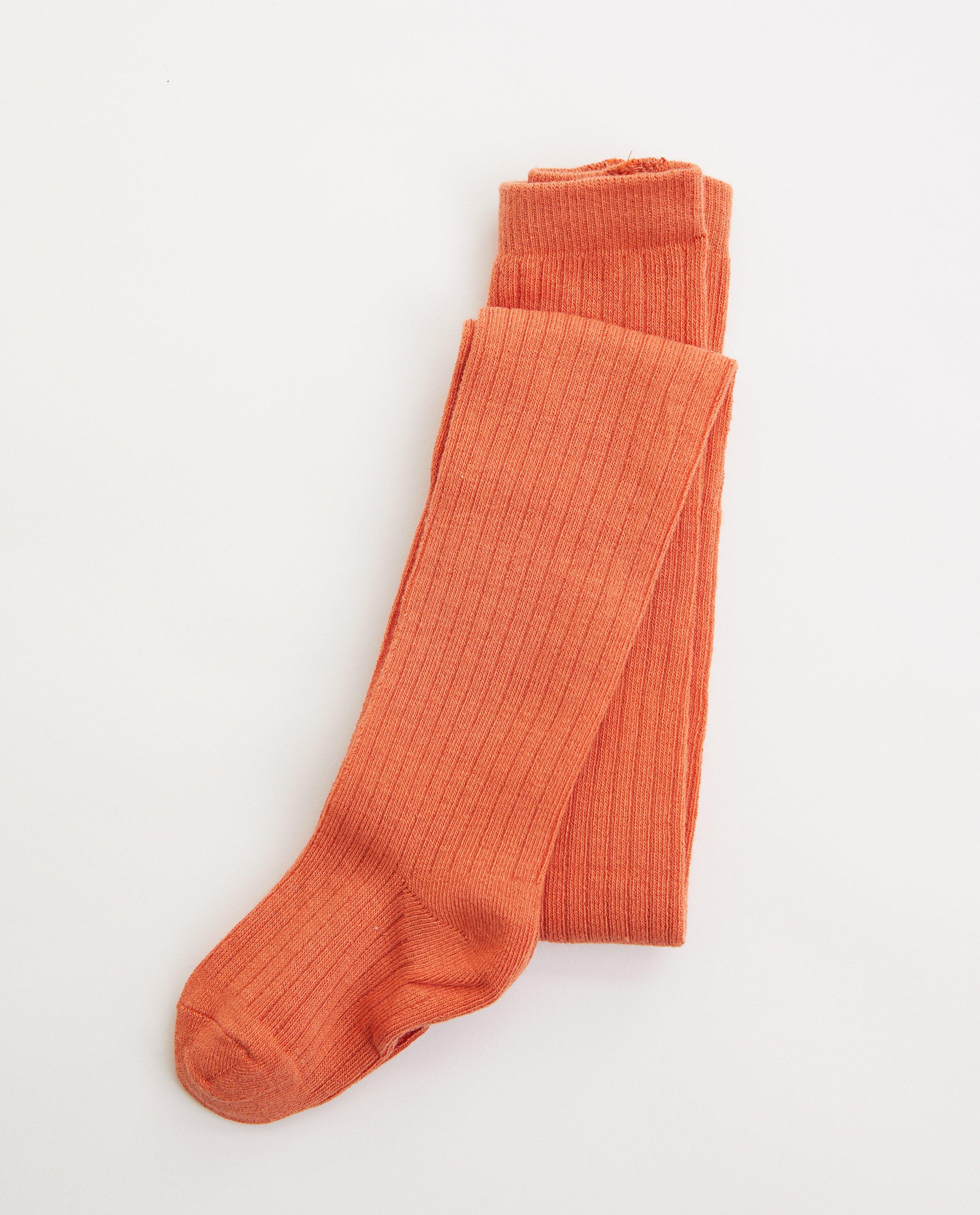 Oranje kousenbroek - met ribreliëf - JBC