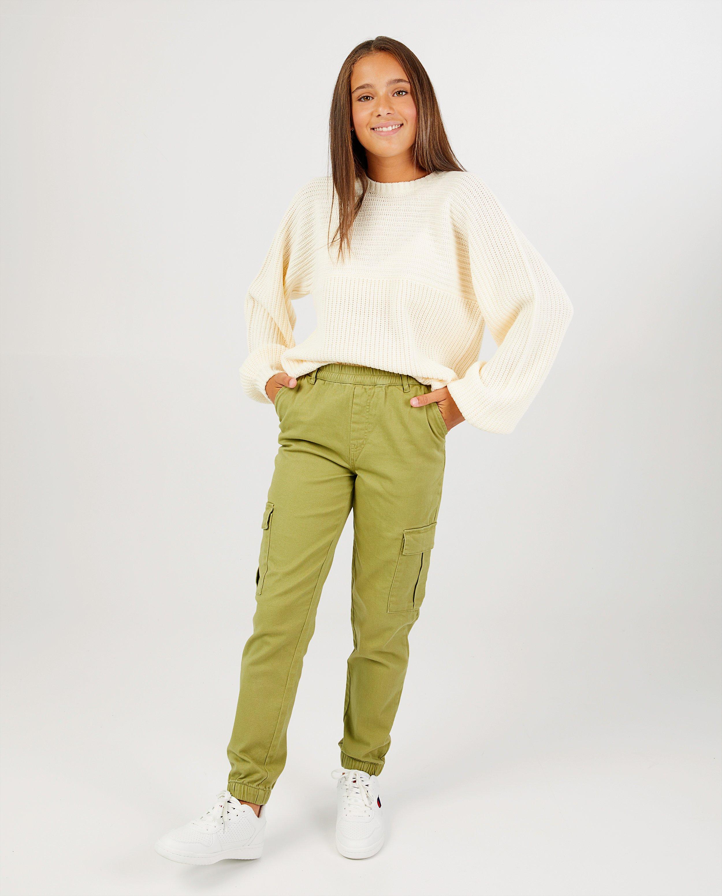 Zwarte cargo-broek - stretch - Groggy