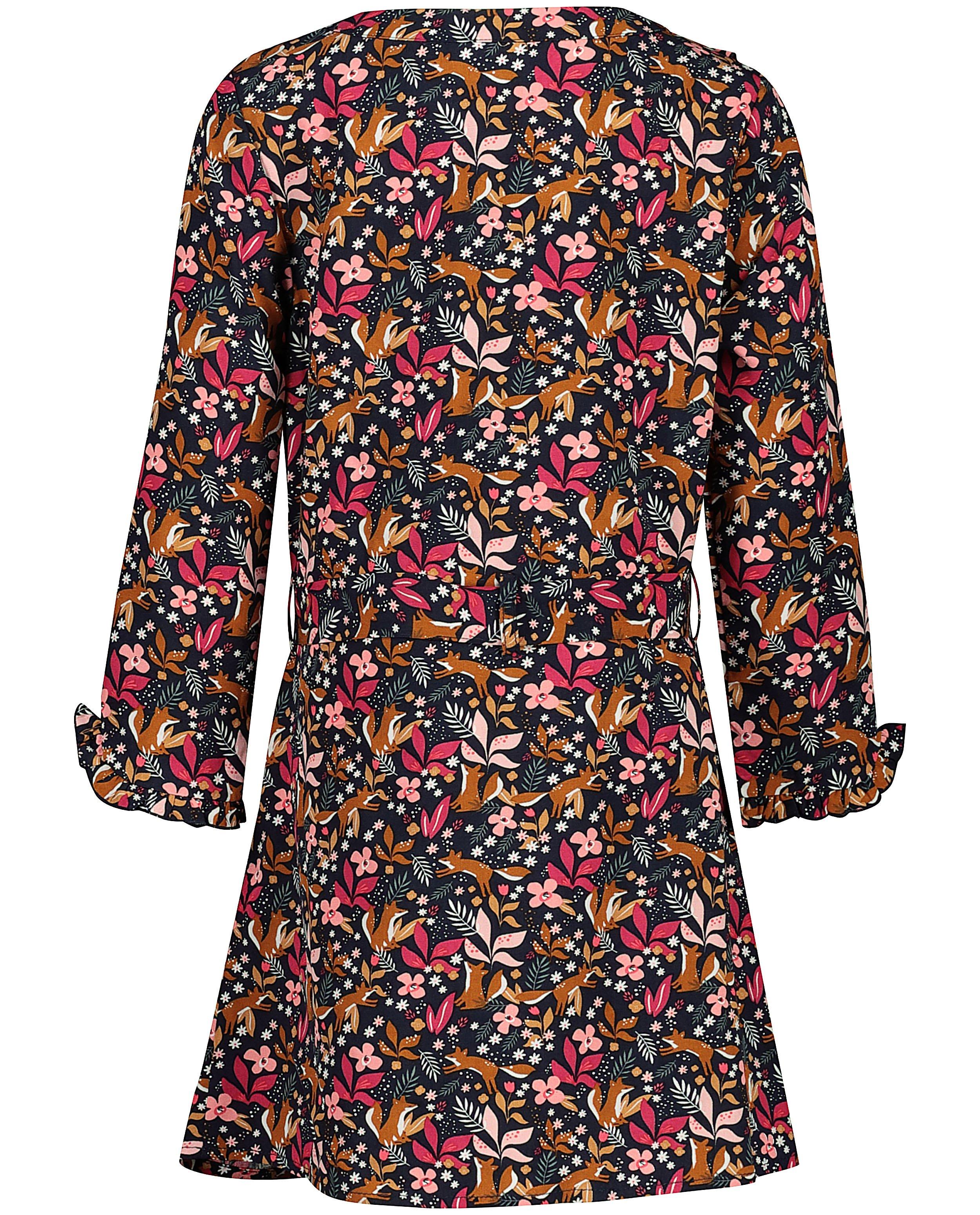 Kleedjes - Blauw jurkje met print