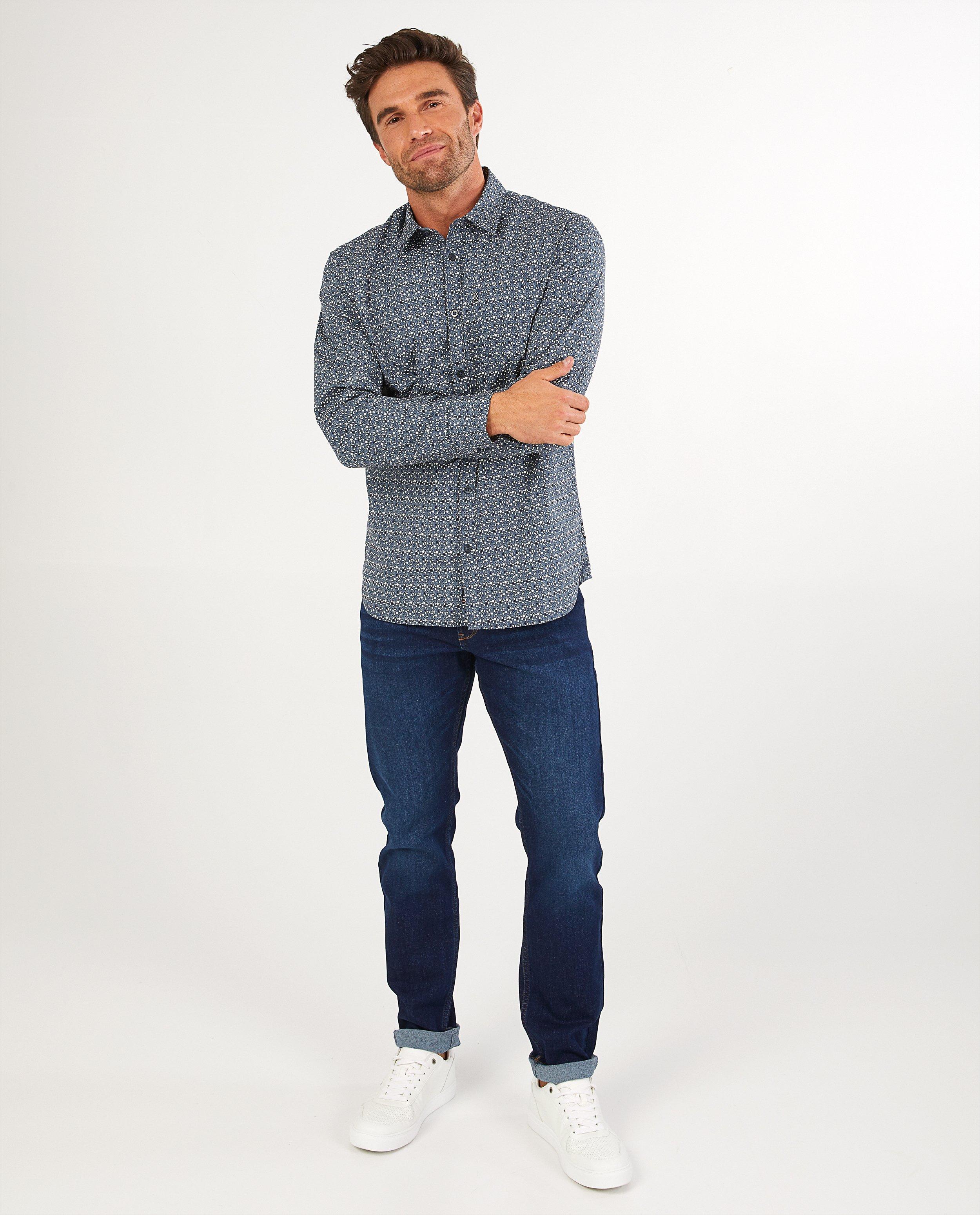 Chemise grise avec imprimé Noize - imprimé intégral - Noize