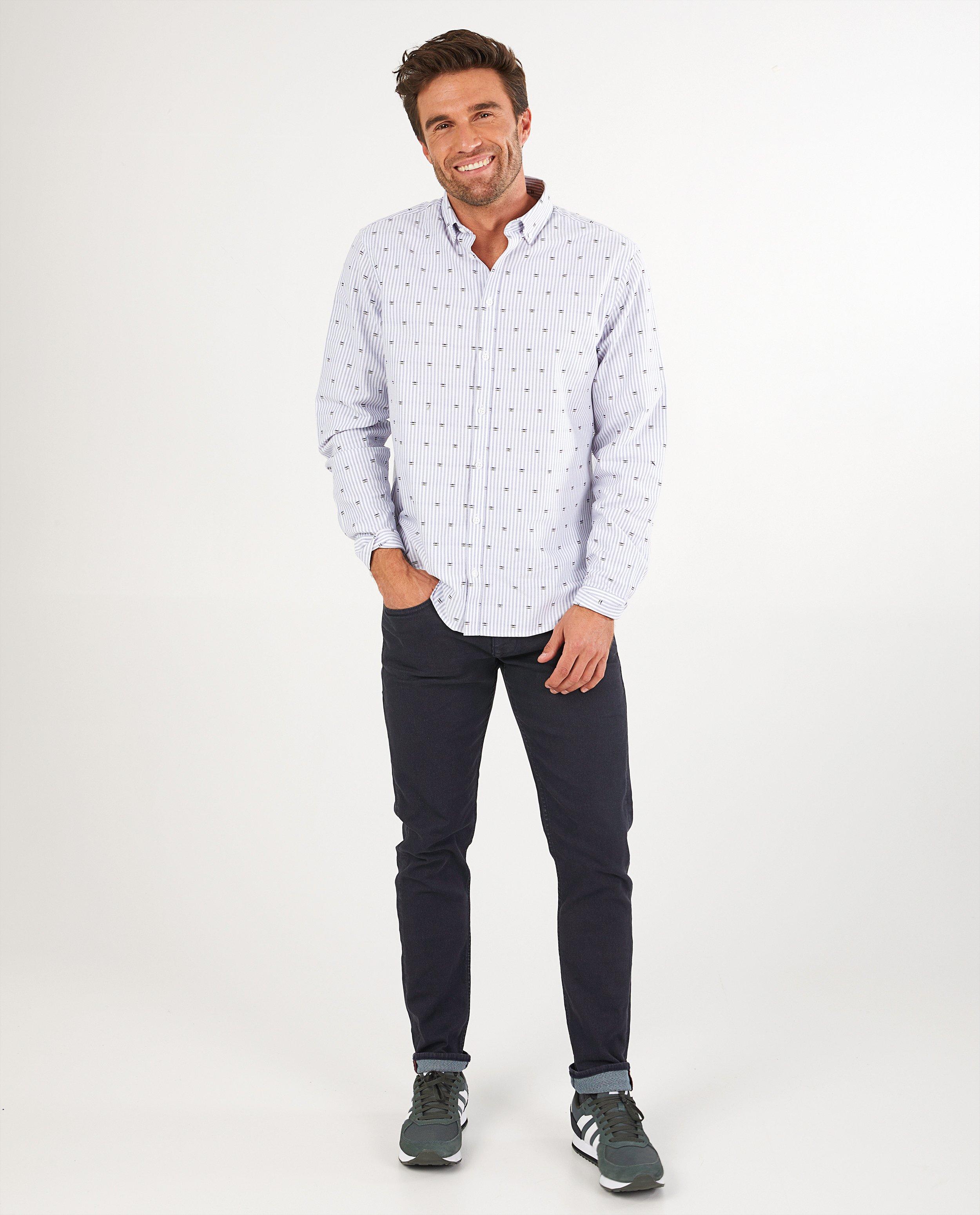 Chemise blanche rayée League Danois - imprimé intégral - League Danois